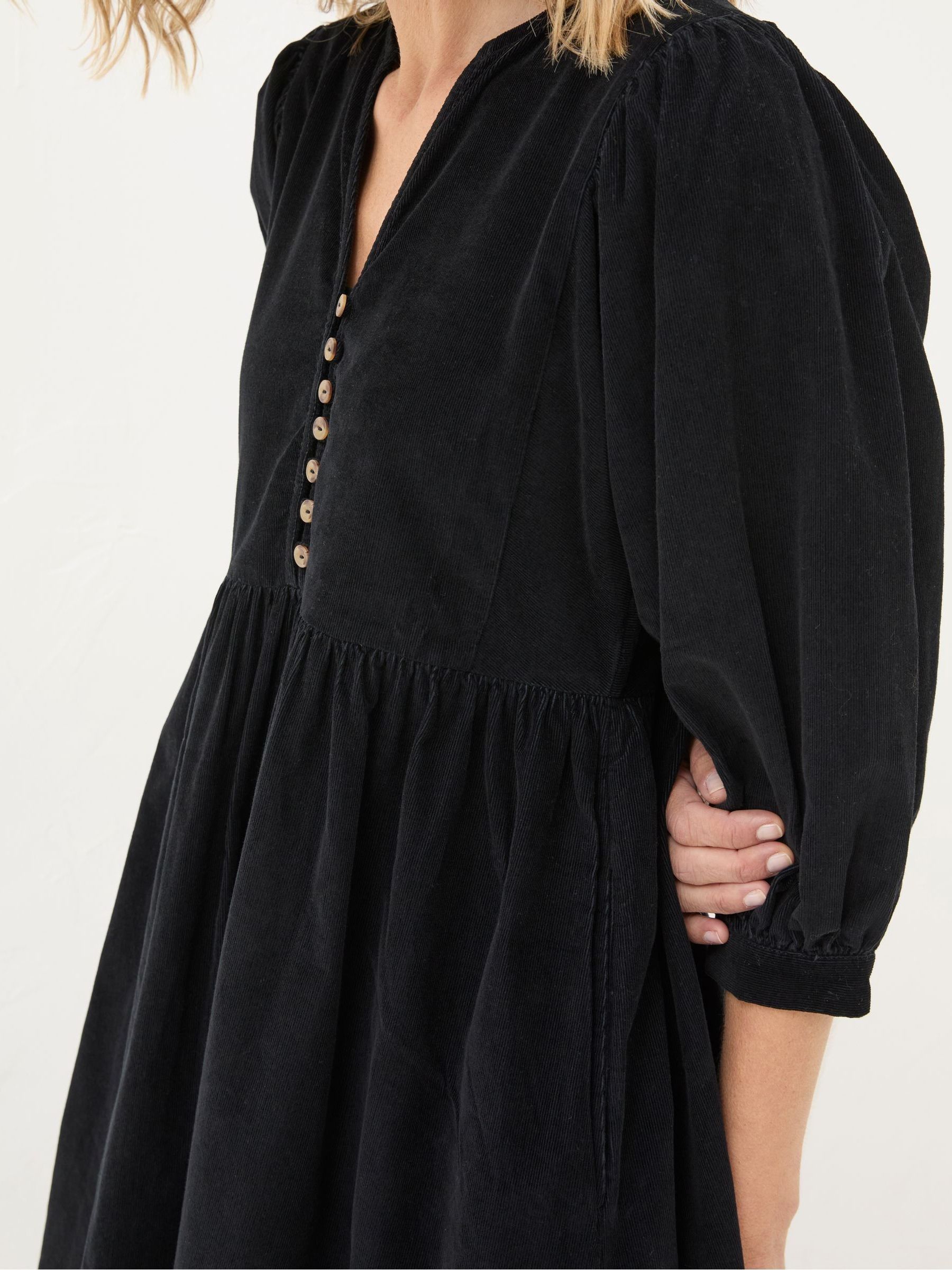 Ceil Black Check Dress | FatFace