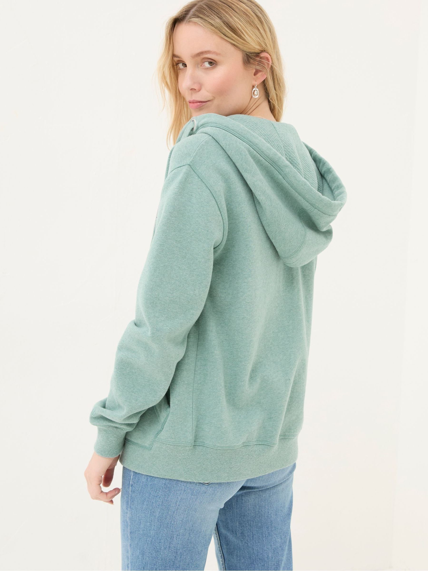 Amy Blue Zip Through Hoodie - Image 2 of 5