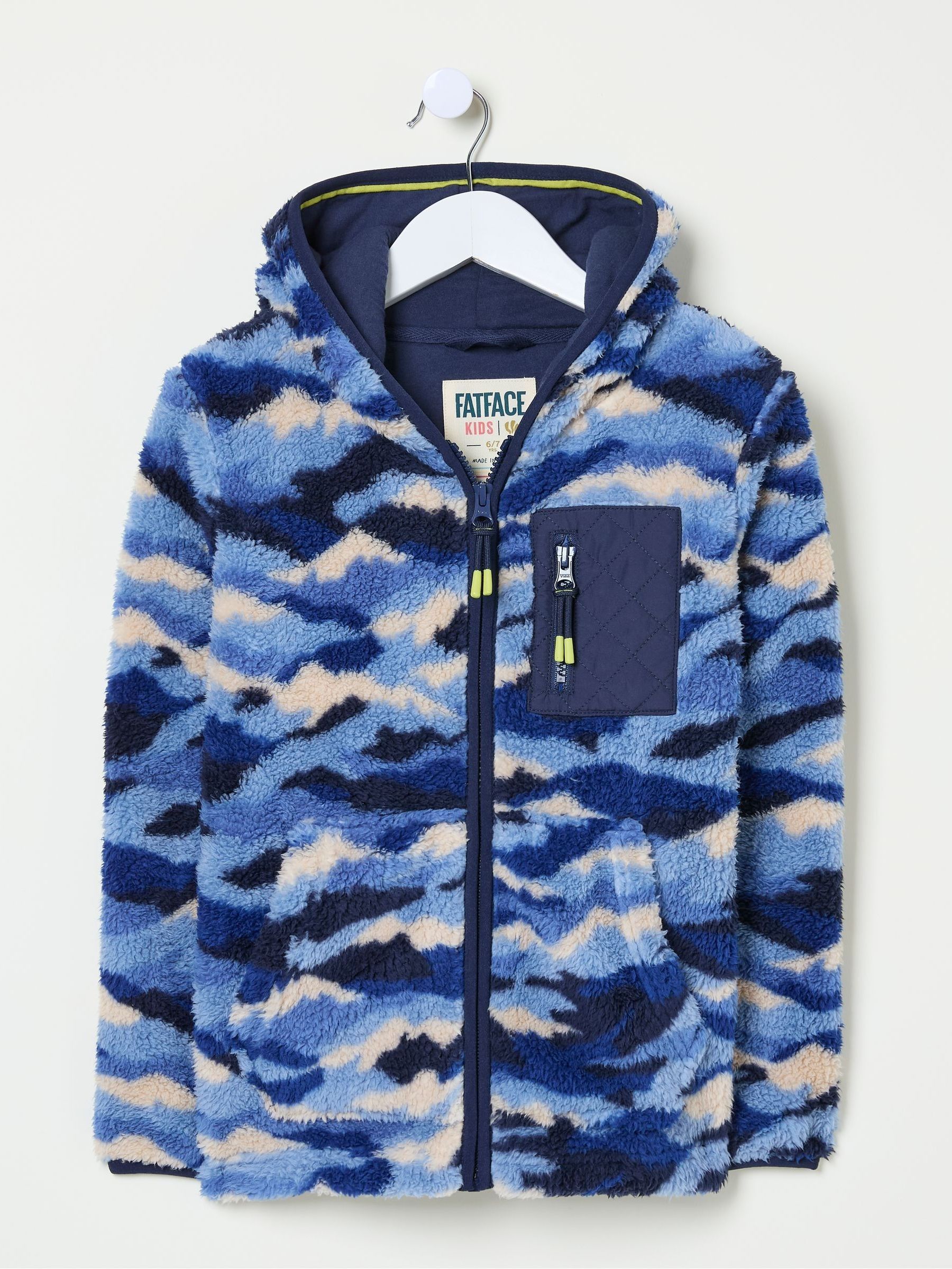 Blue Camo Zip Through Fleece - Image 5 of 5 Blue Camo Zip Through Fleece - Image 5 of 5