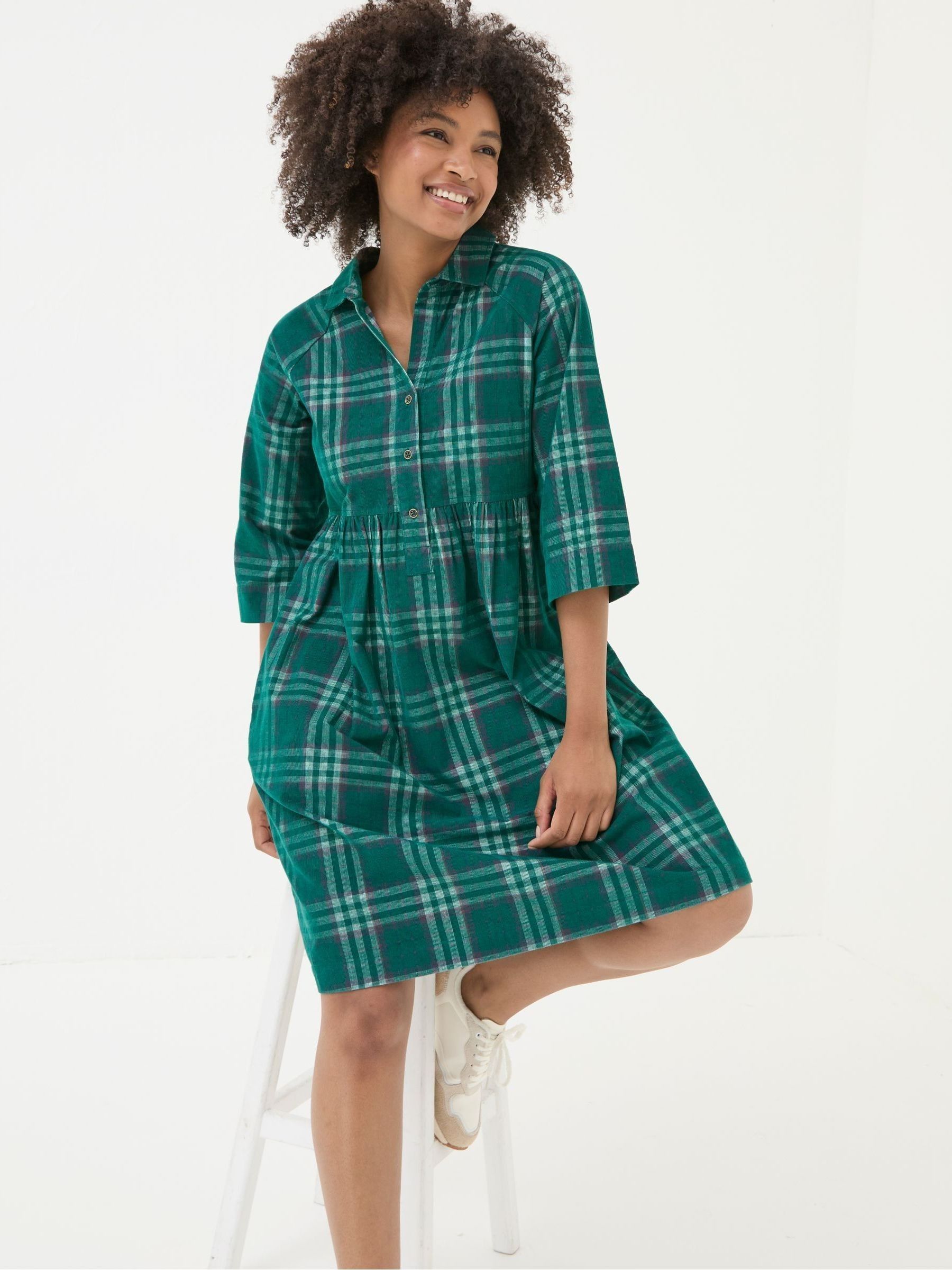 Sara Green Bubble Cord Dress | FatFace