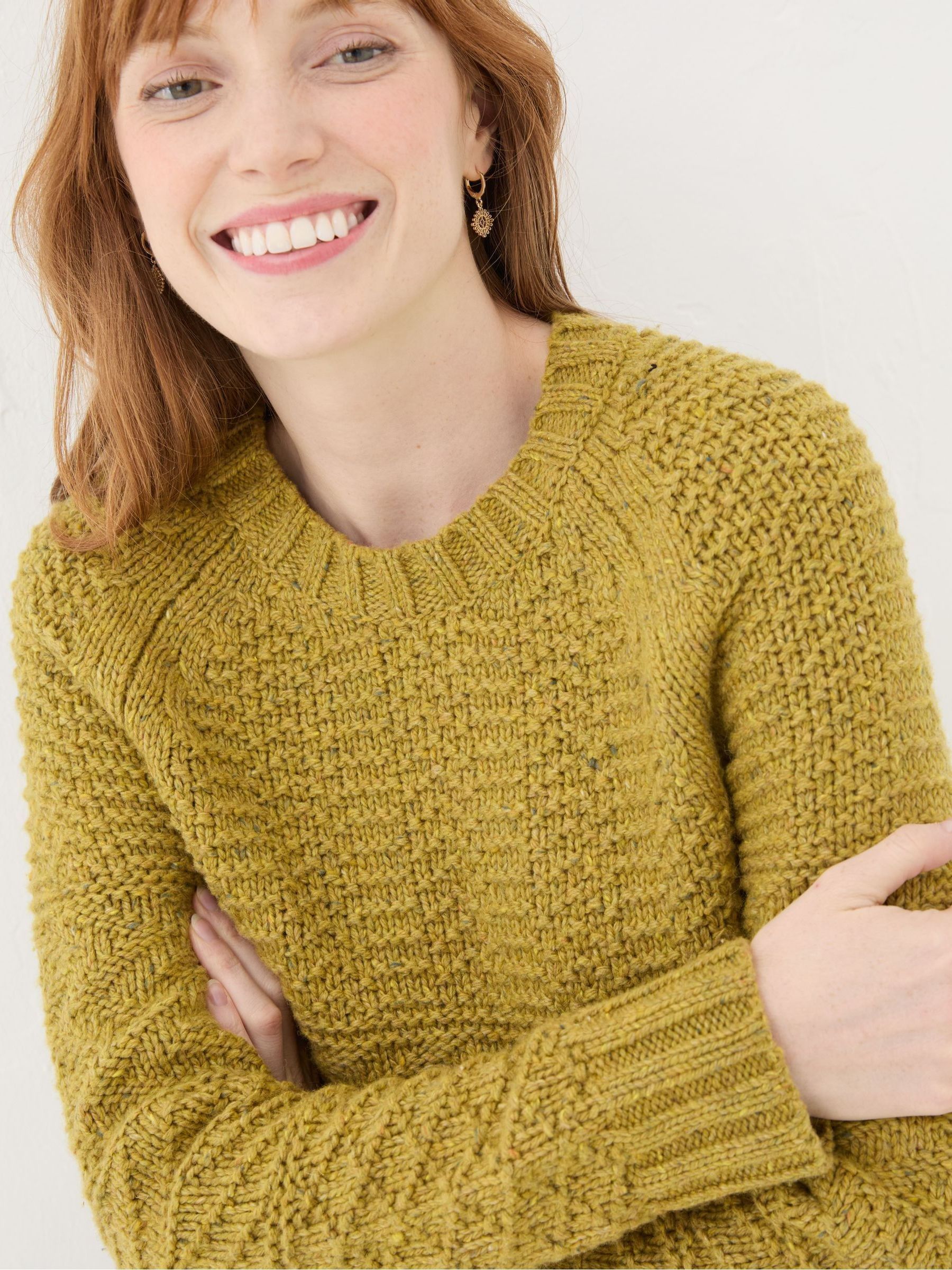 Green Texture Cable Jumper - Image 5 of 6
