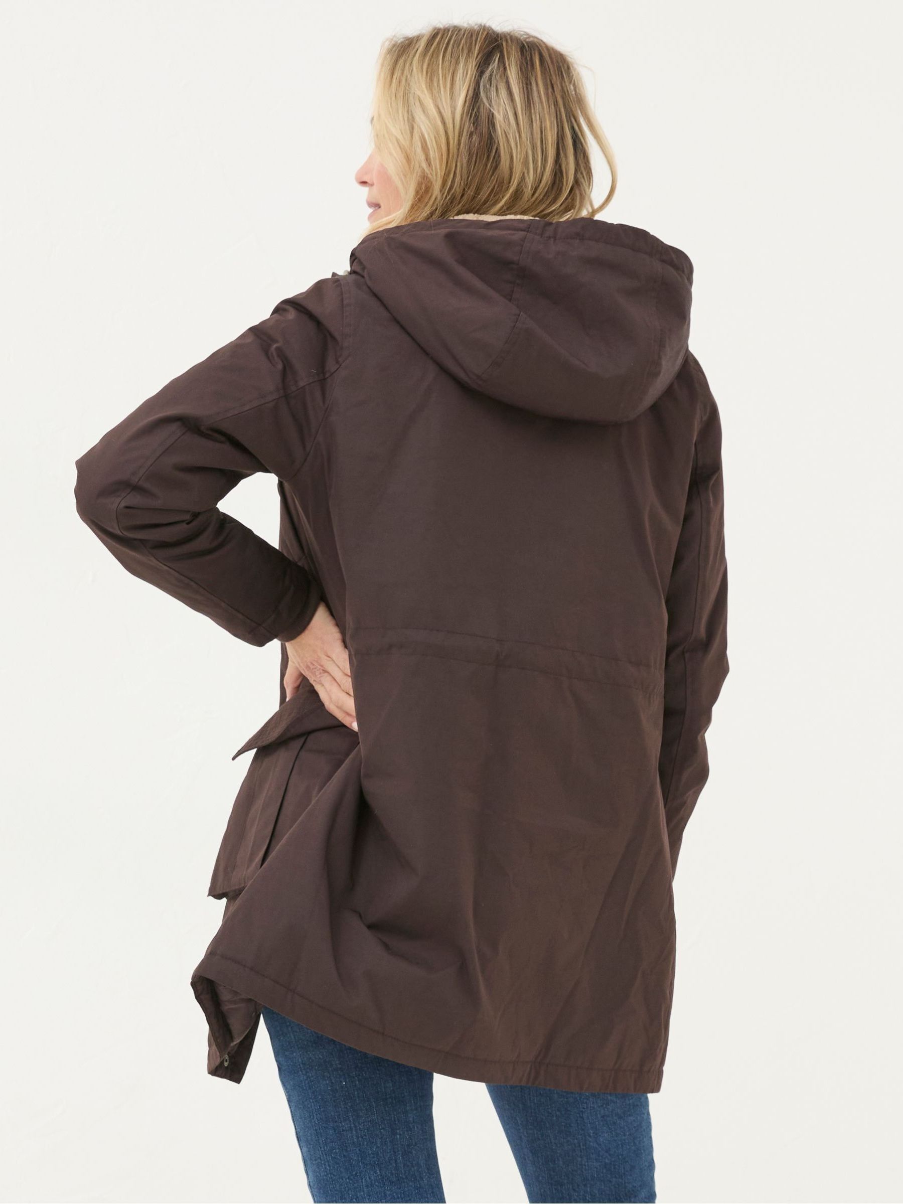 Petra Brown Parka Brown Coat - Image 2 of 6