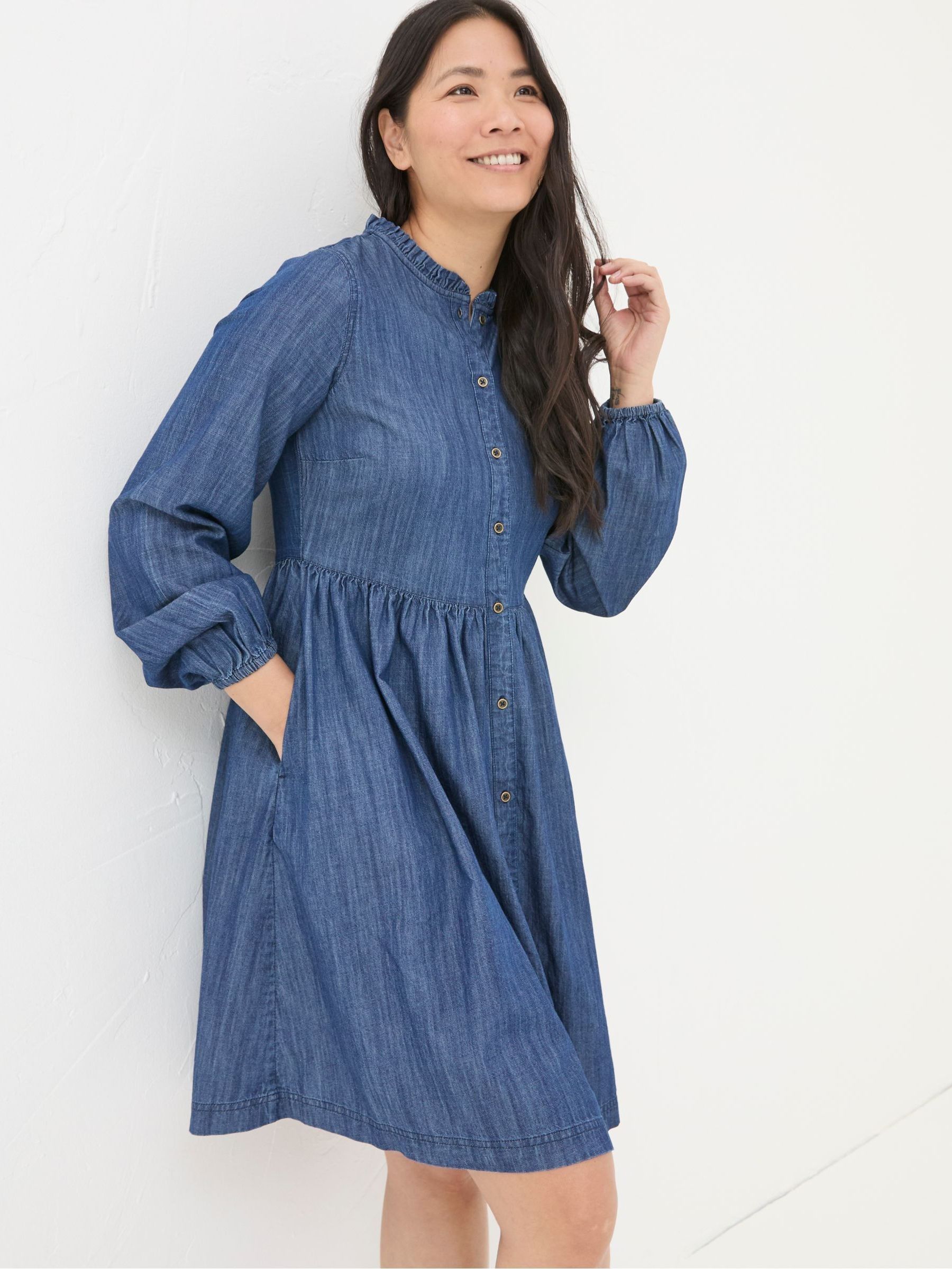 Corrie Blue Denim Dress - Image 4 of 6