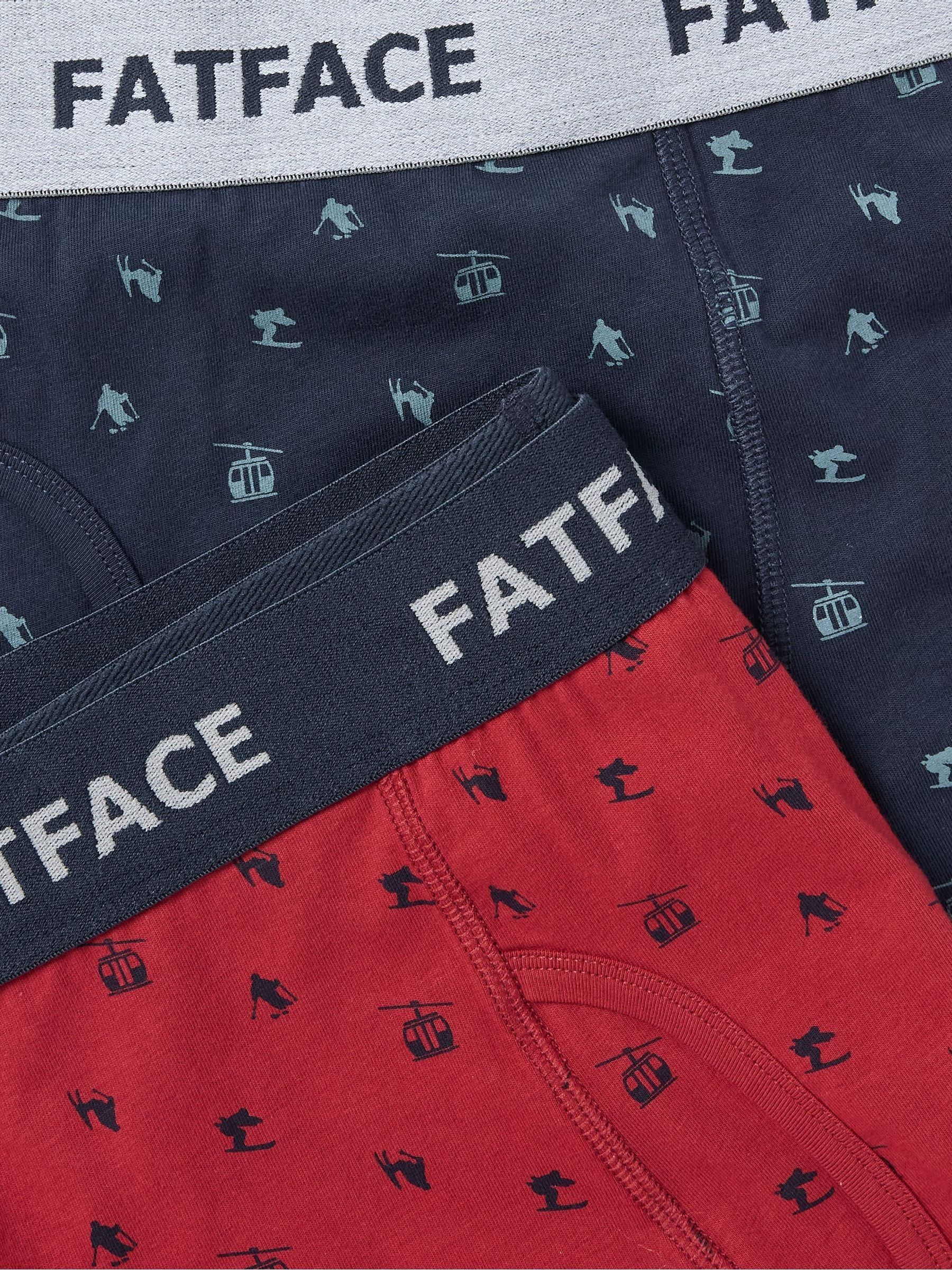 Red Ski Scene Boxers 2 Pack - Image 2 of 2 Red Ski Scene Boxers 2 Pack - Image 2 of 2