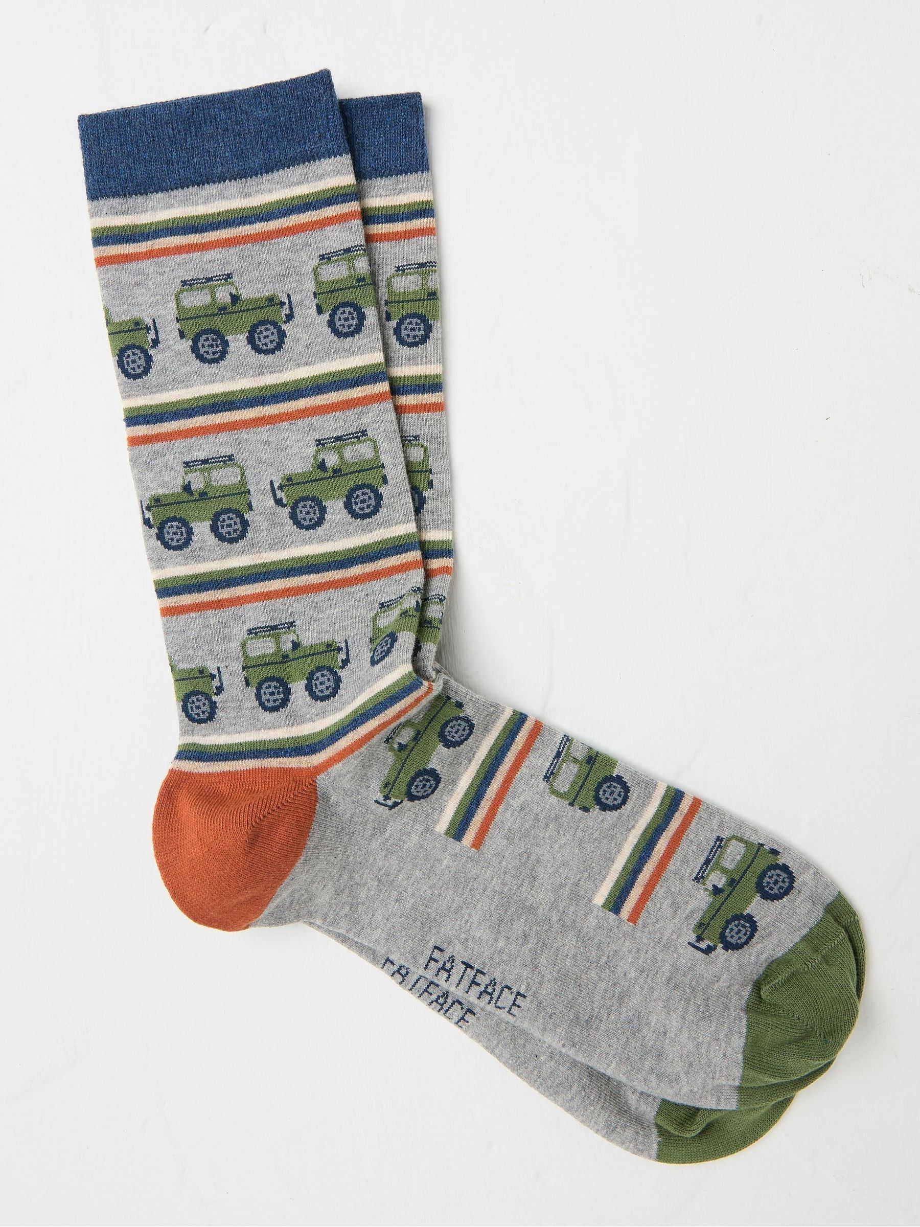 Grey Off Roader Men's Socks 1 Pack - Image 1 of 2
