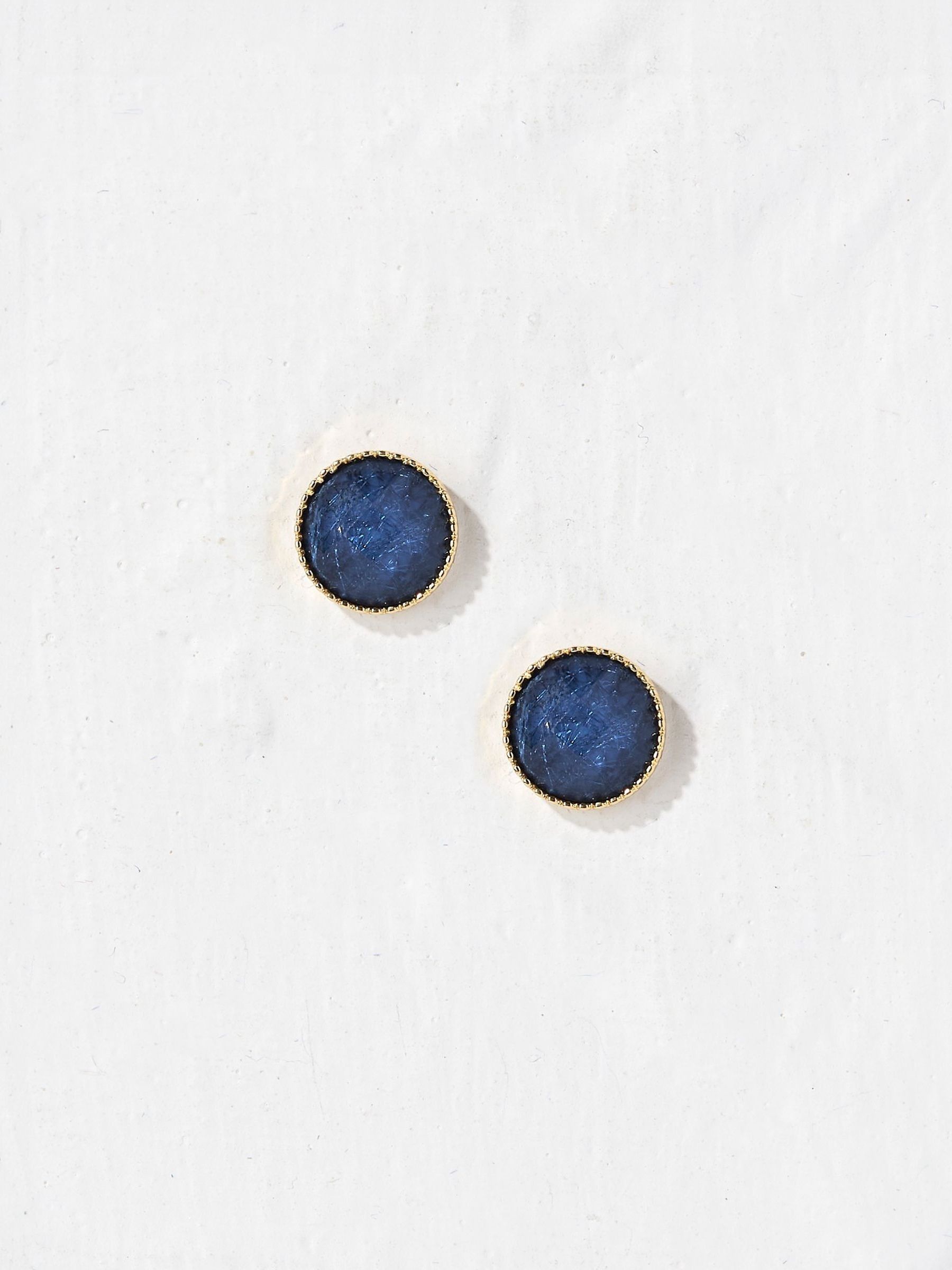 Gem Blue Studs Earrings - Image 1 of 2