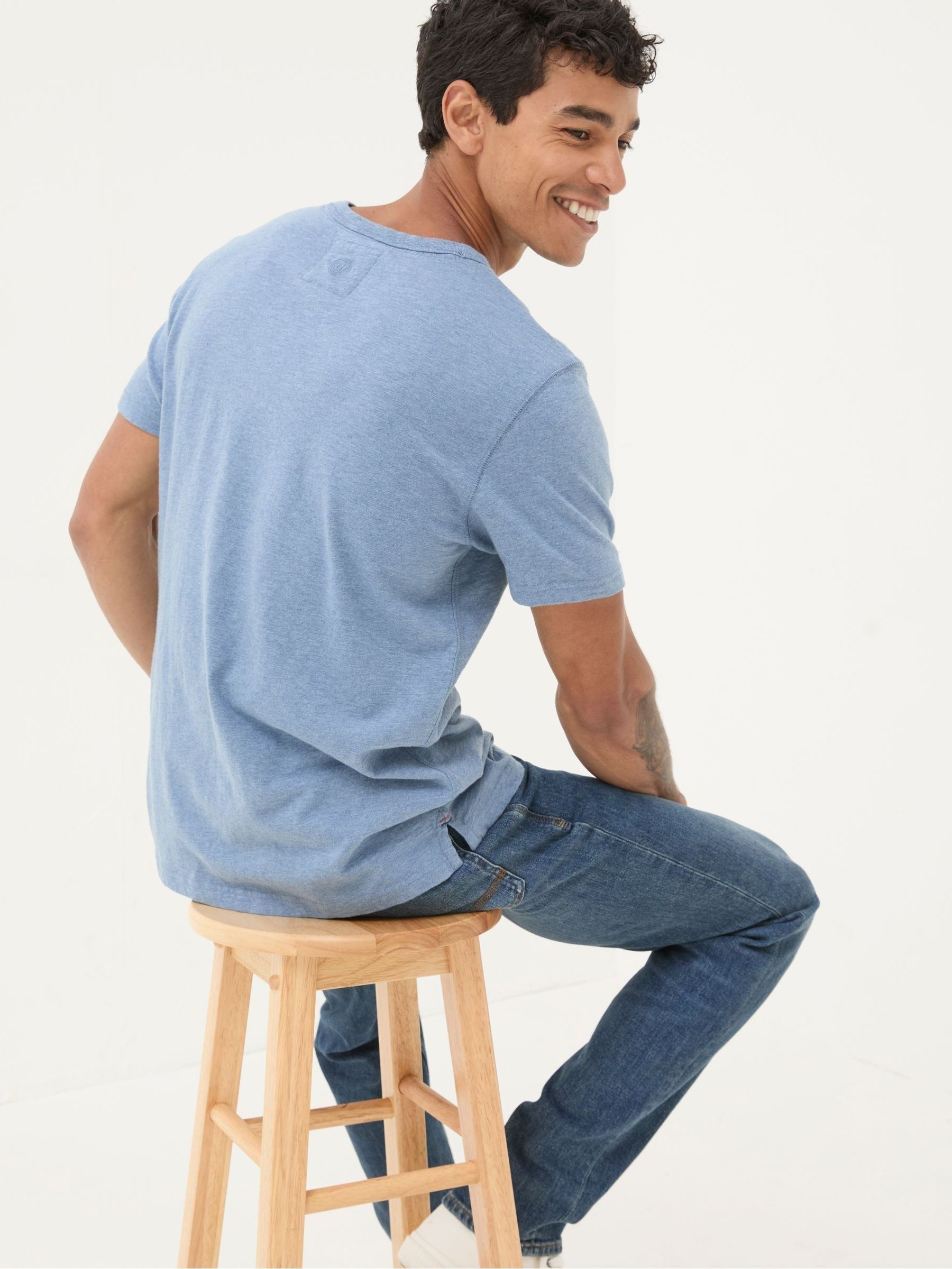 Blue Bike Chest Stripe T-Shirt - Image 3 of 5