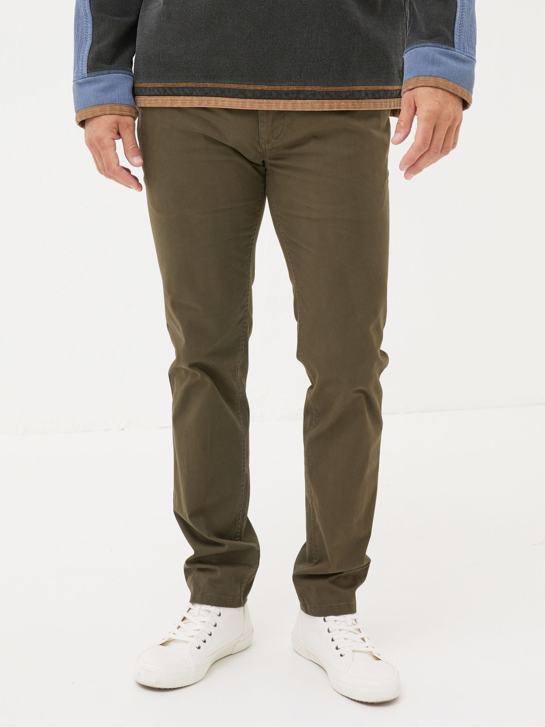 Dark Green Slim Heyshott Chinos - Image 1 of 6