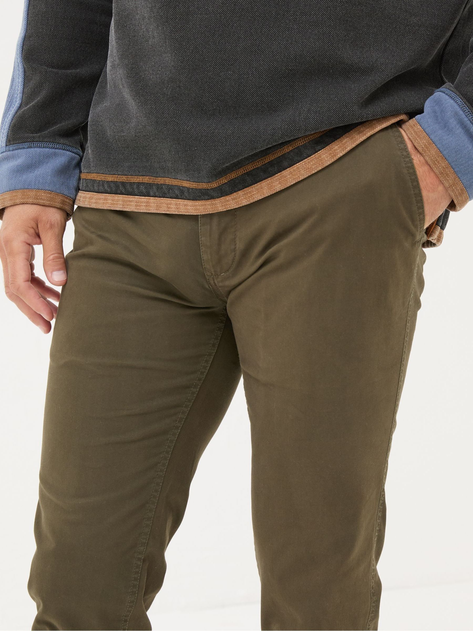 Dark Green Slim Heyshott Chinos - Image 5 of 6