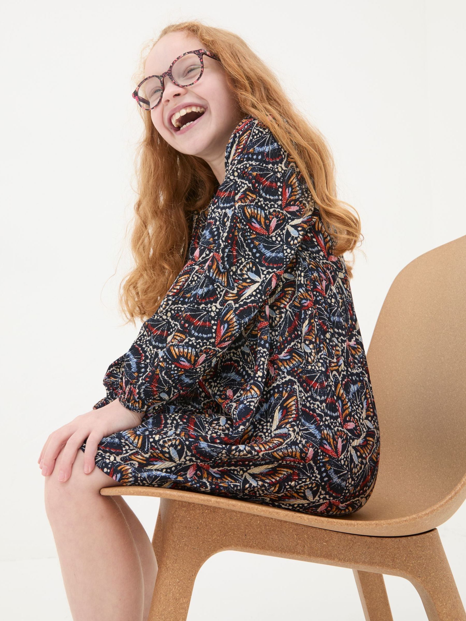 Sasha Blue Abstract Dress - Image 2 of 5
