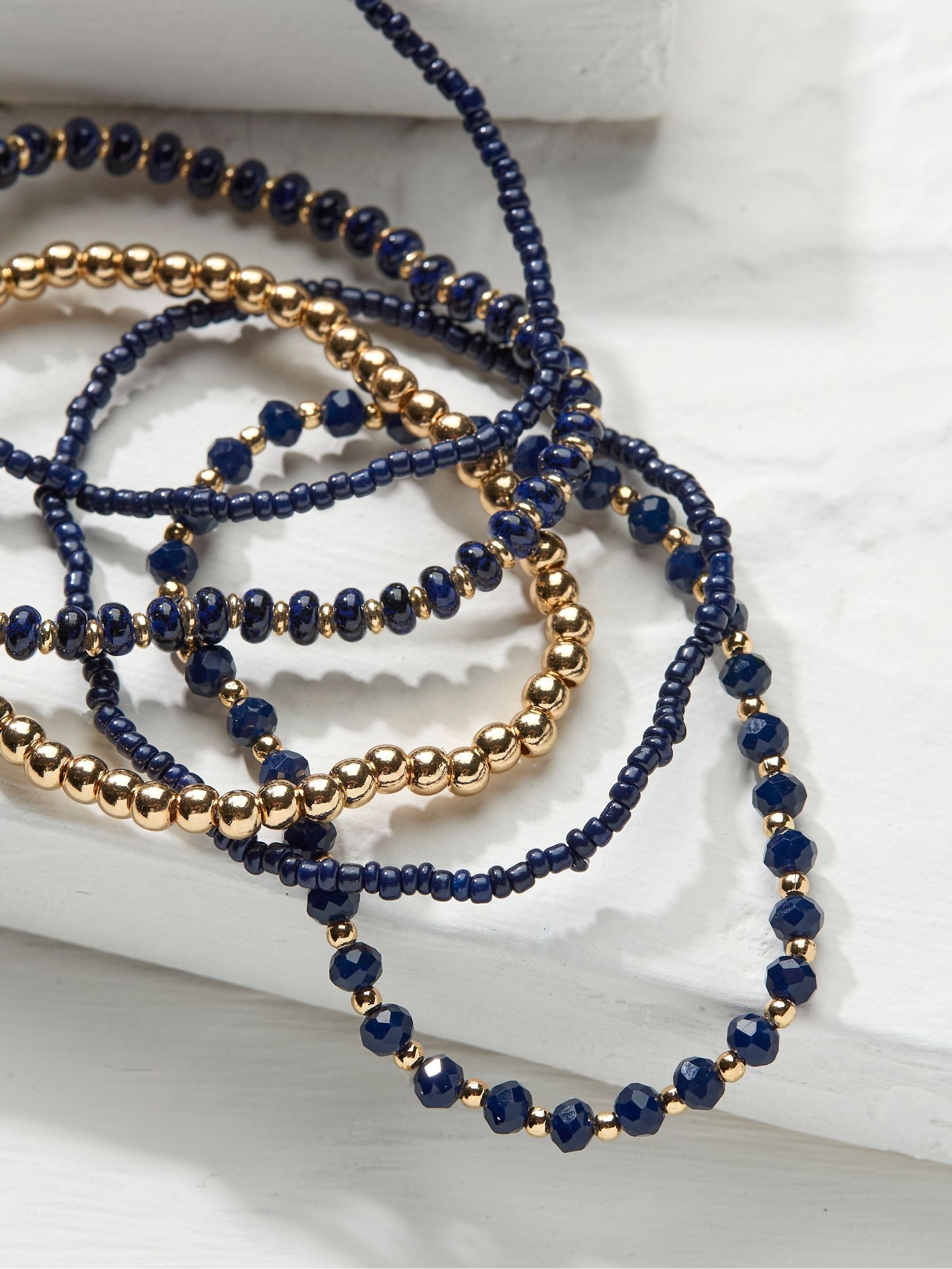 Blue Multi Stretch Bracelet - Image 2 of 2