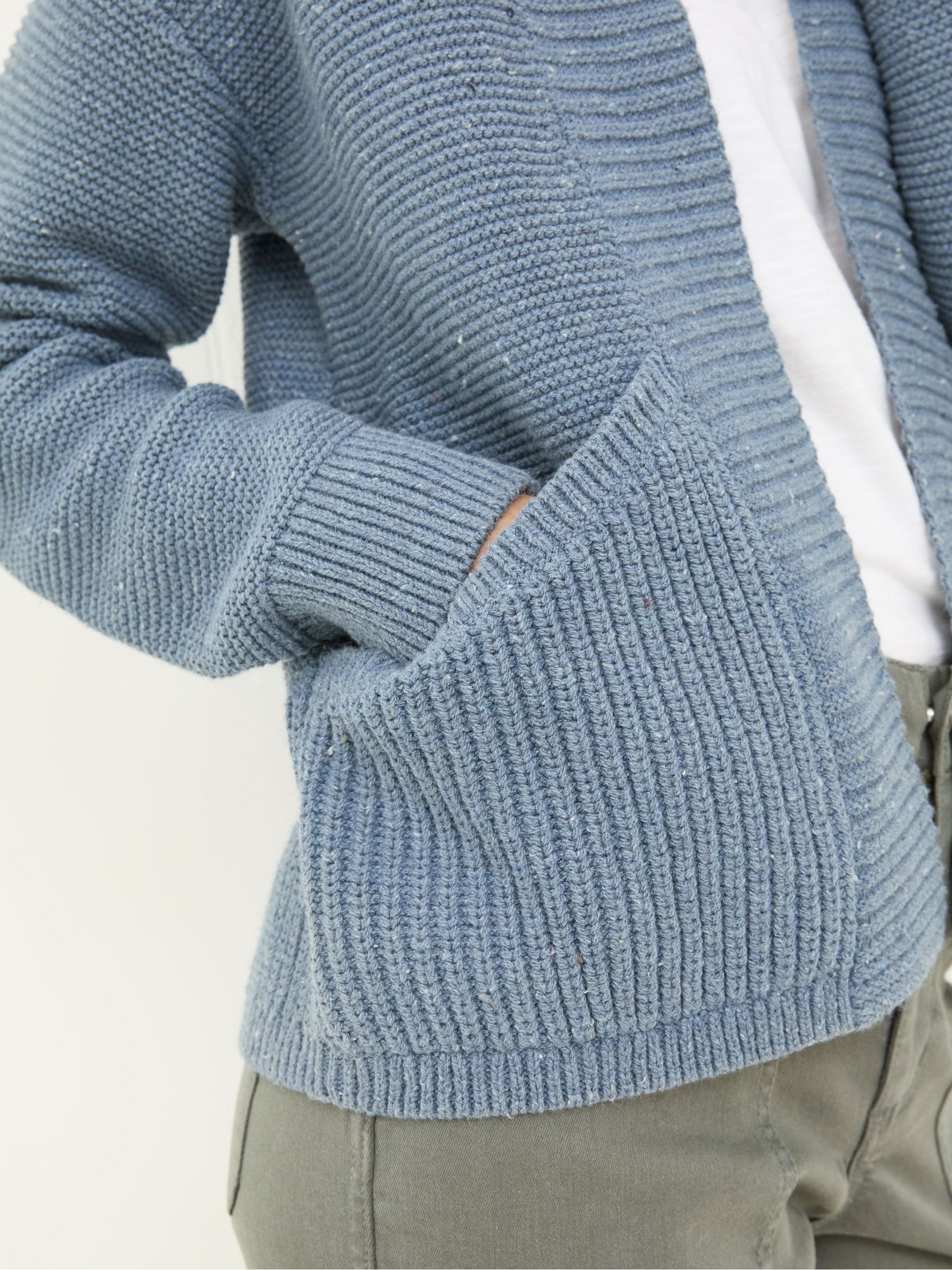 Clara Blue Cotton Cardigan - Image 4 of 5