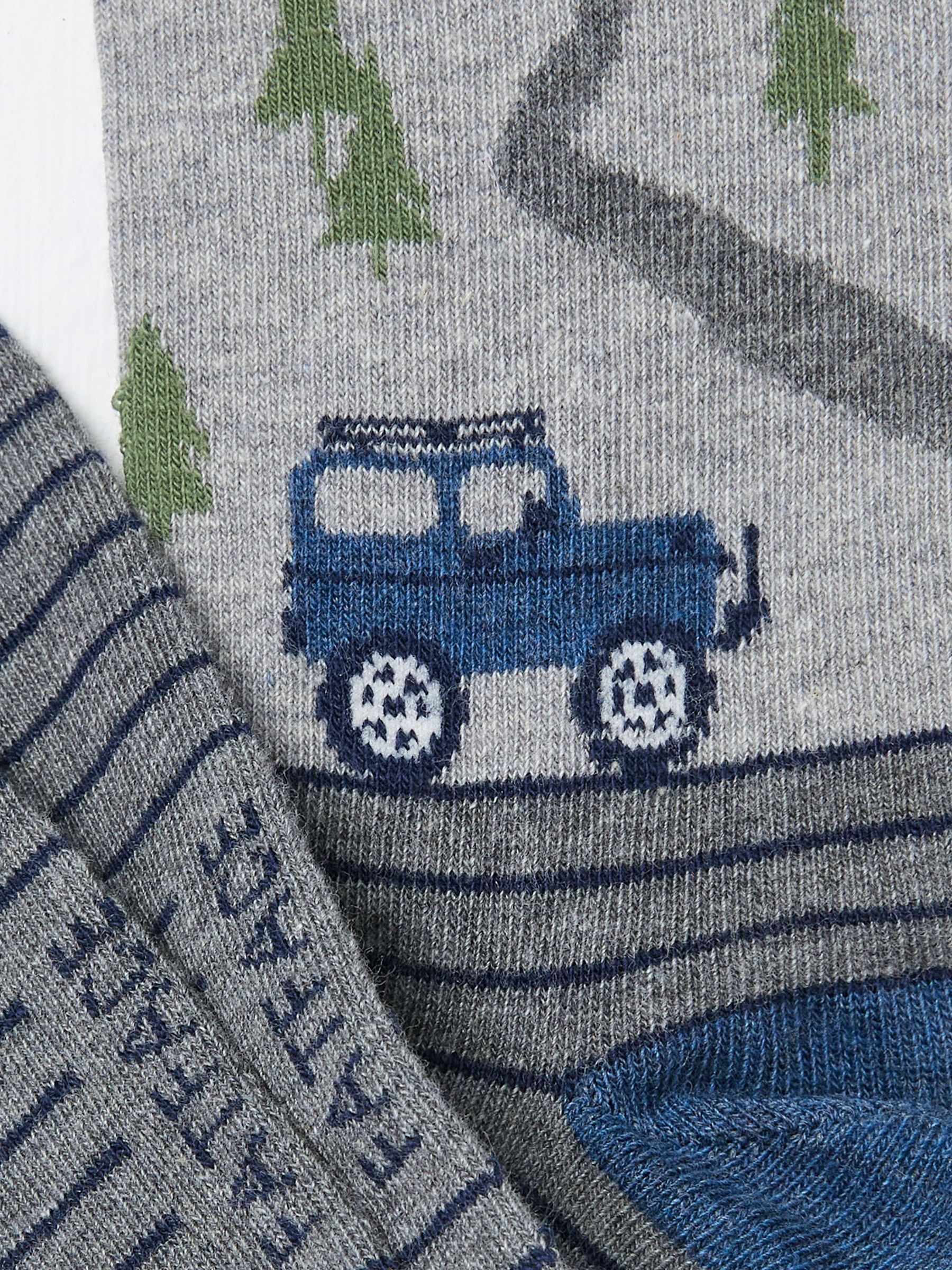 Grey Off Roader Scene Men's Socks 1 Pack - Image 2 of 2
