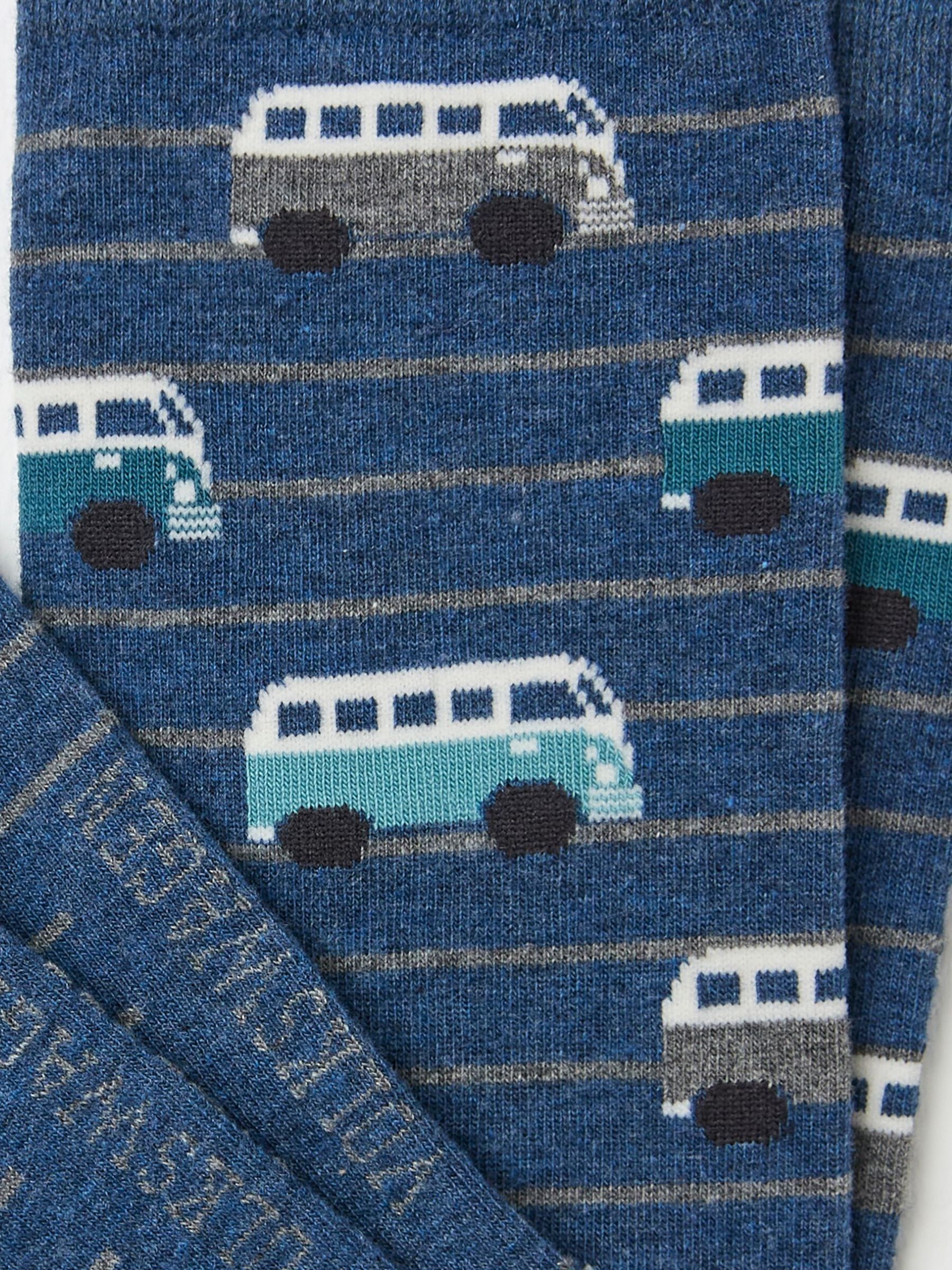 Blue VW Men's Socks 1 Pack - Image 2 of 2
