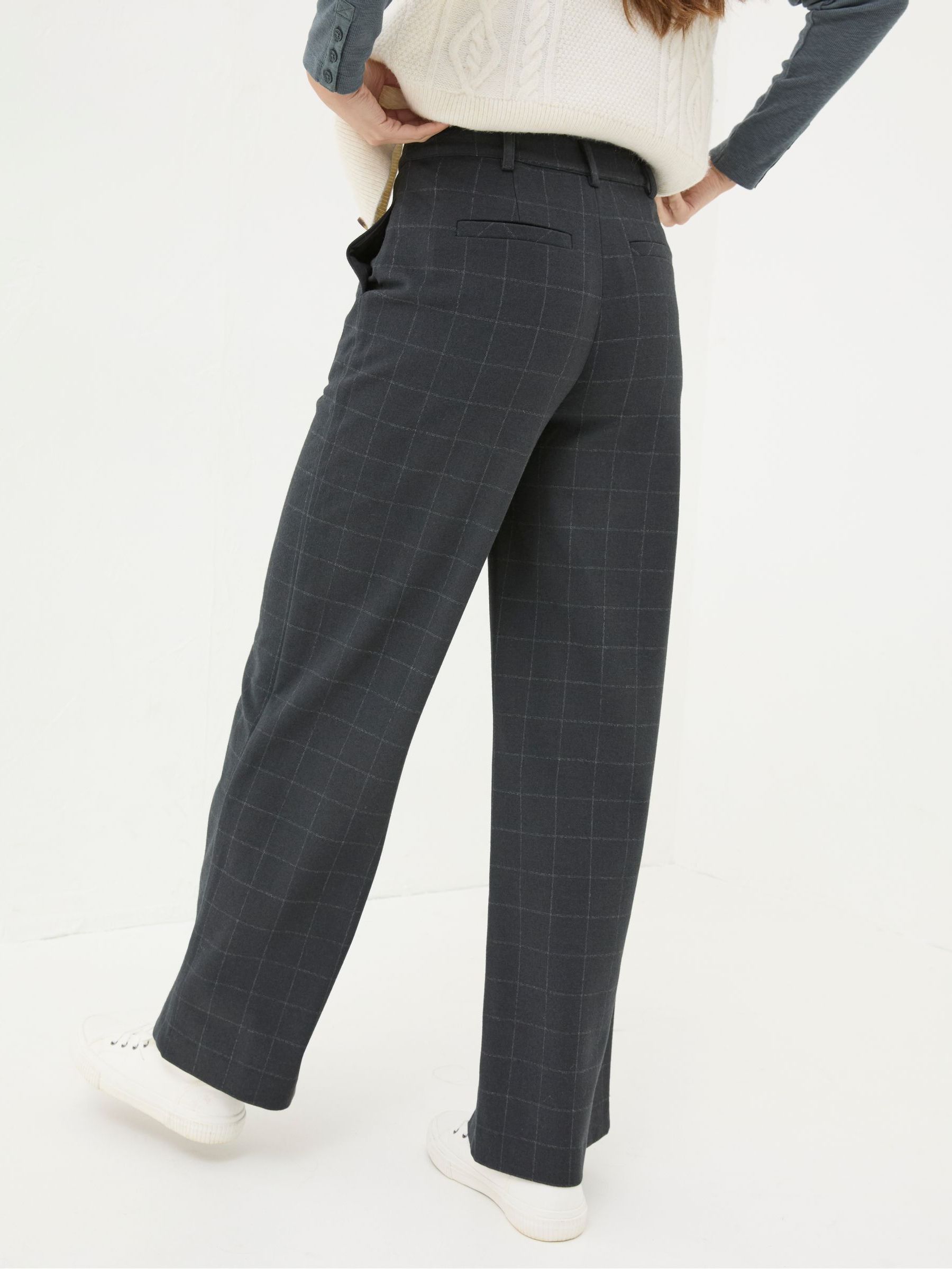 Presley Grey Herringbone Trousers - Image 2 of 6