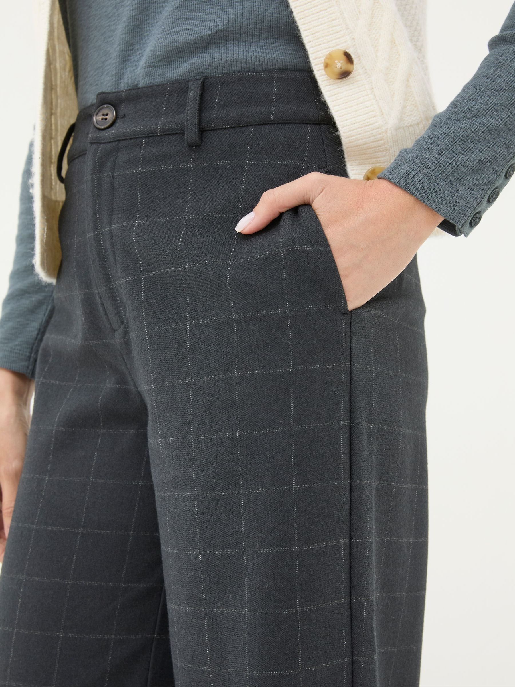 Presley Grey Herringbone Trousers - Image 5 of 6