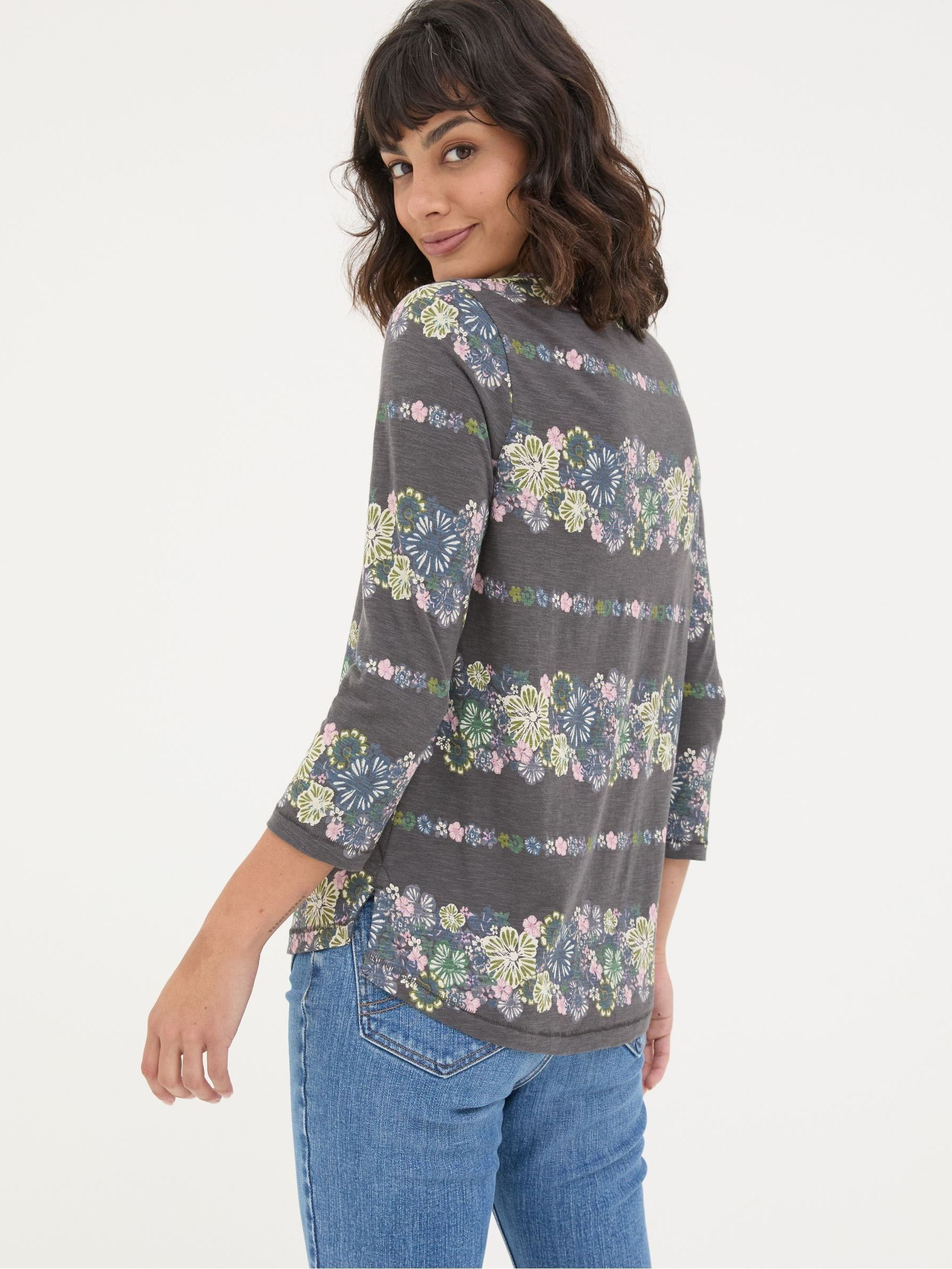 Natalie Black Floral Top - Image 2 of 5