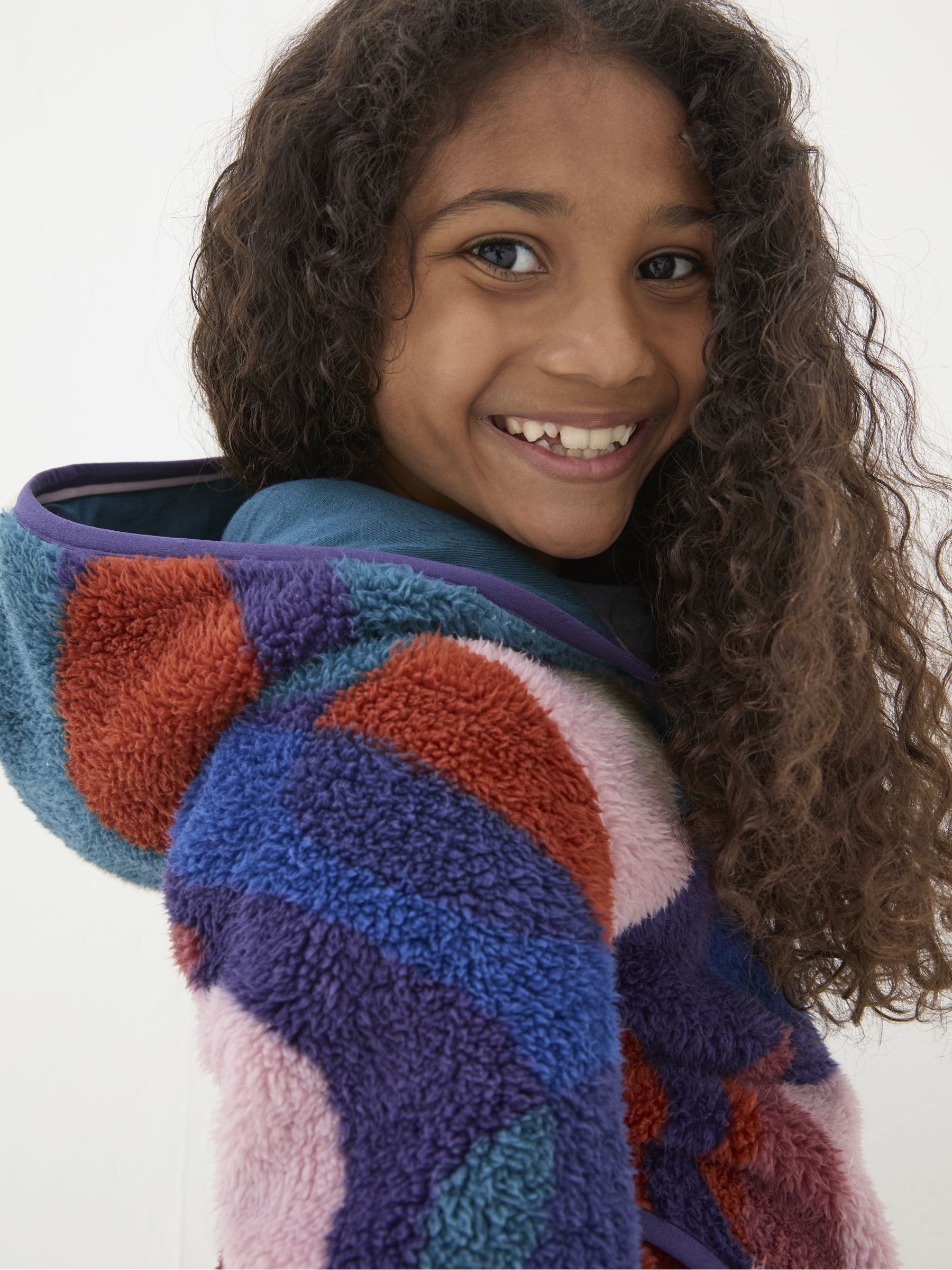 Purple Abstract Zip Through Fleece - Image 3 of 4