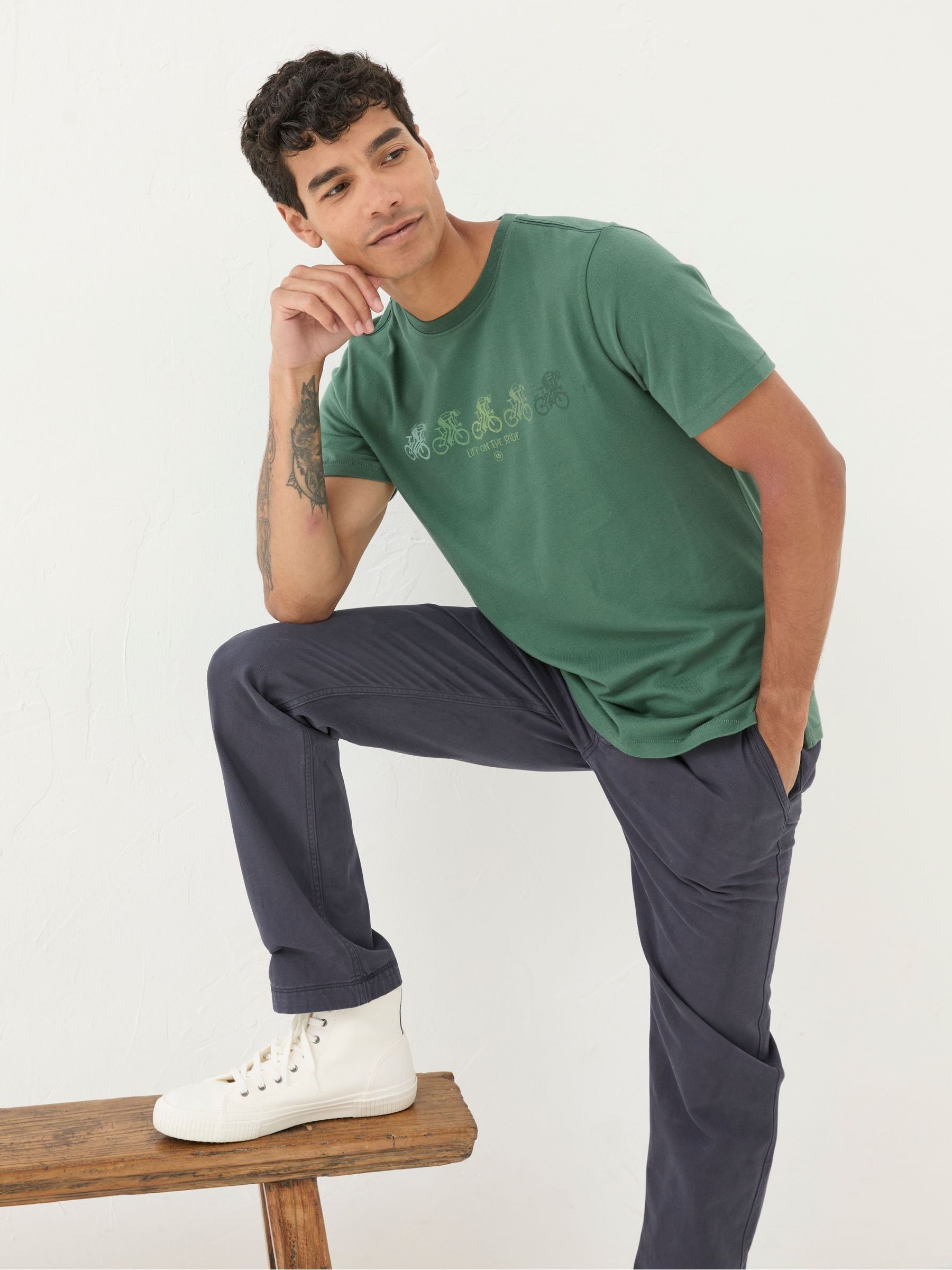 Green Cyclist T-Shirt - Image 1 of 5