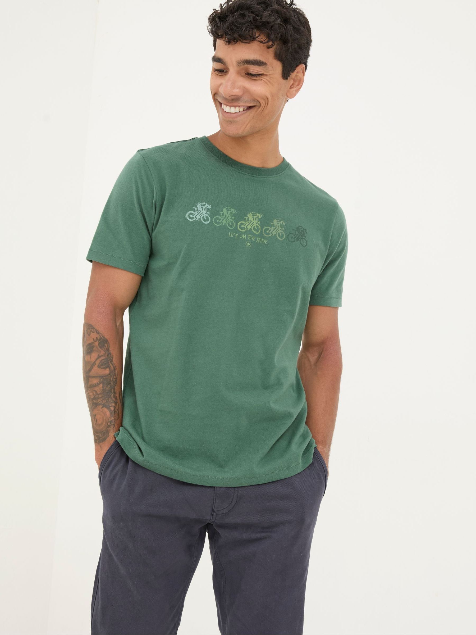 Green Cyclist T-Shirt - Image 3 of 5