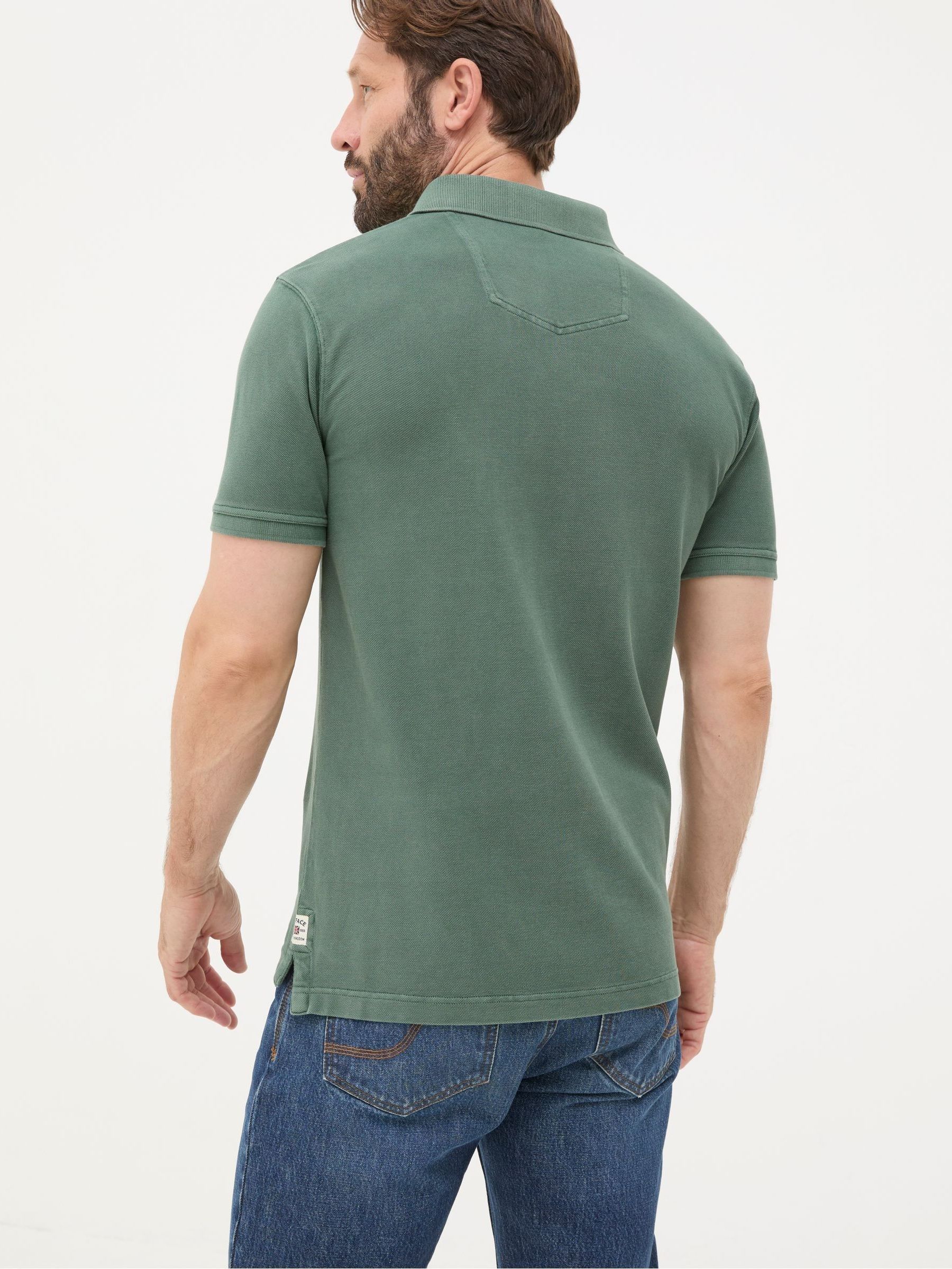 Green Pique Polo Shirt - Image 2 of 4