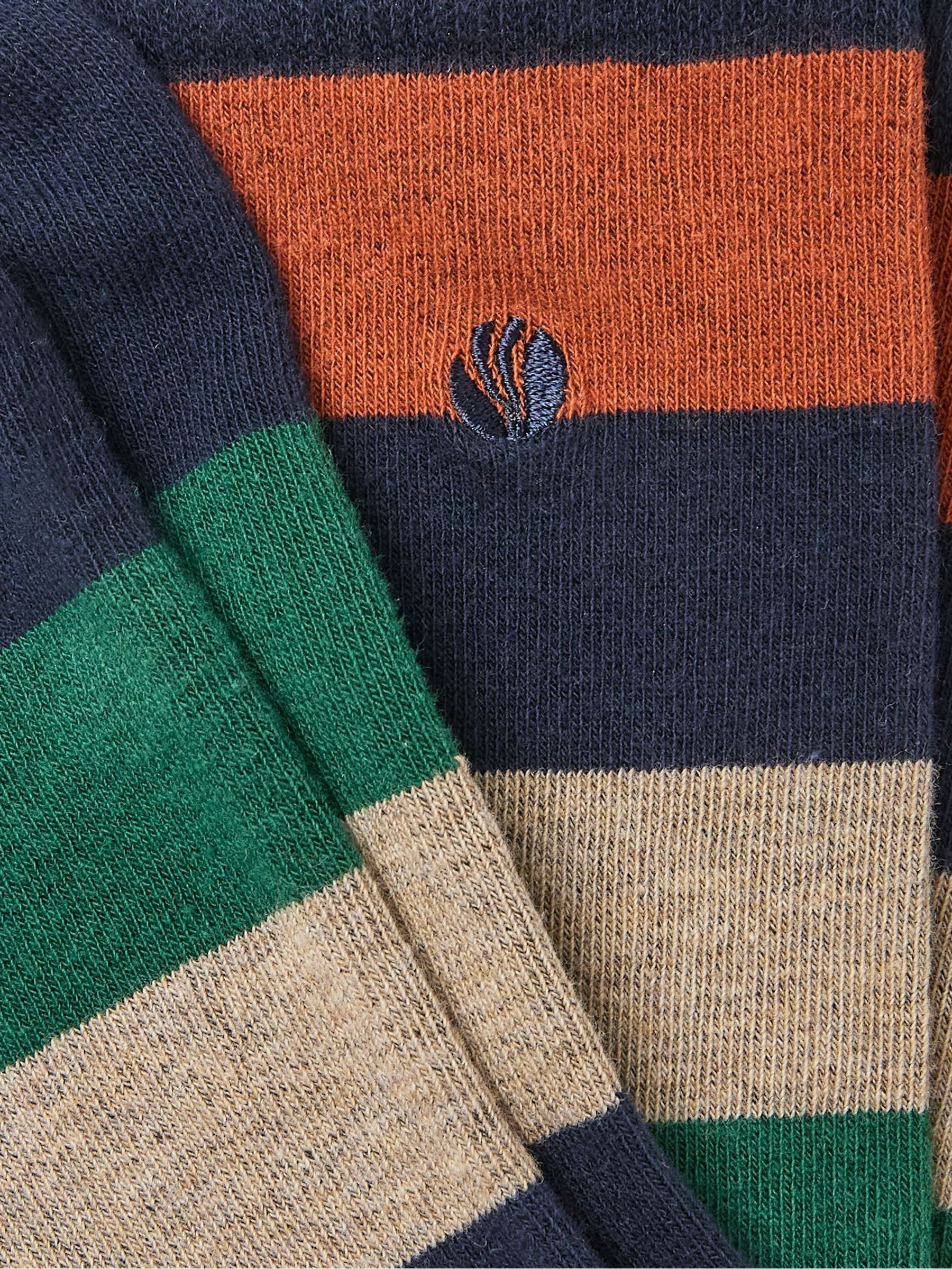 Ian Multi Wide Stripe Men's Socks 1 Pack - Image 2 of 2