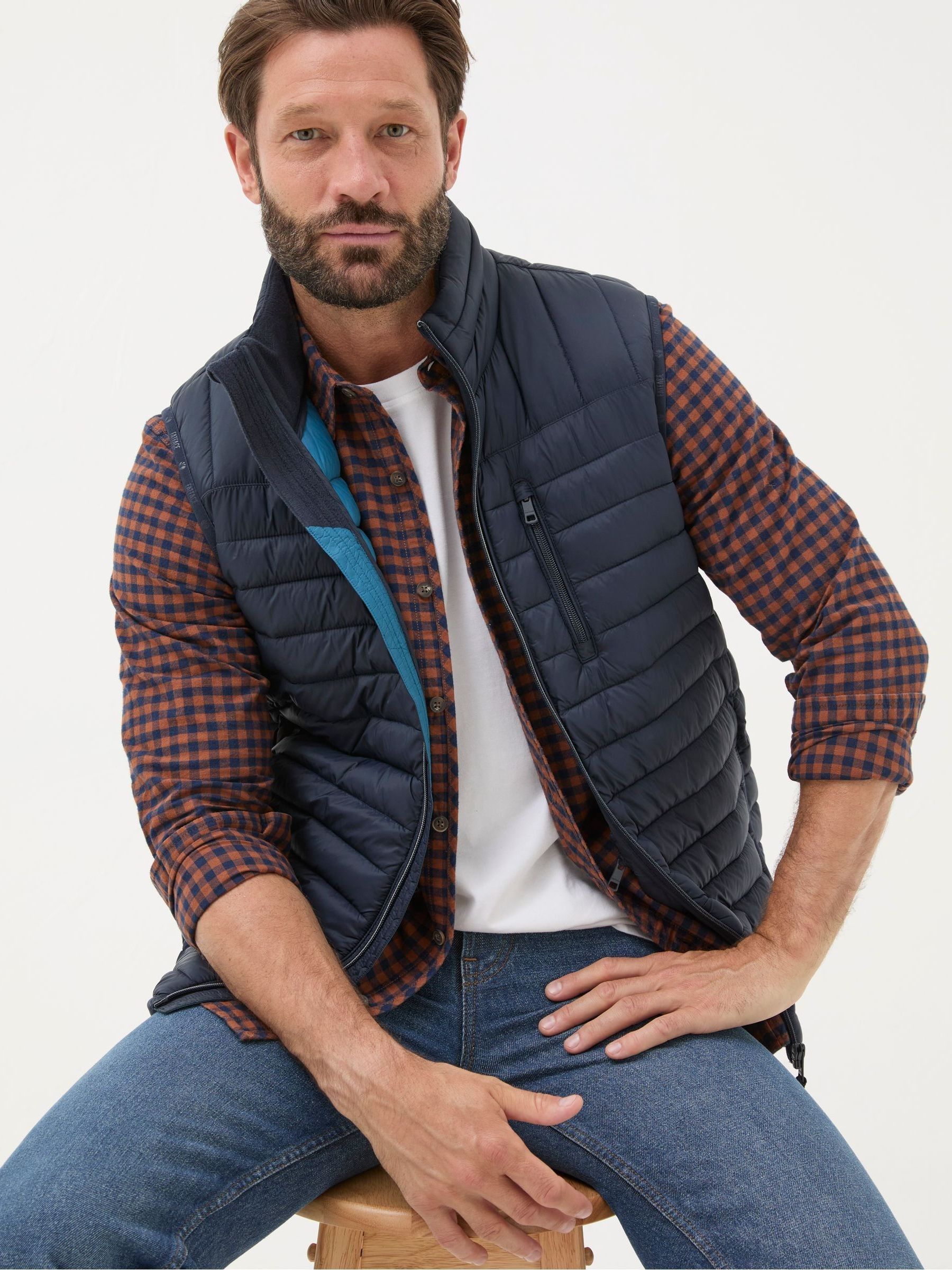 Blue Navy Dartmouth Gilet - Image 1 of 7