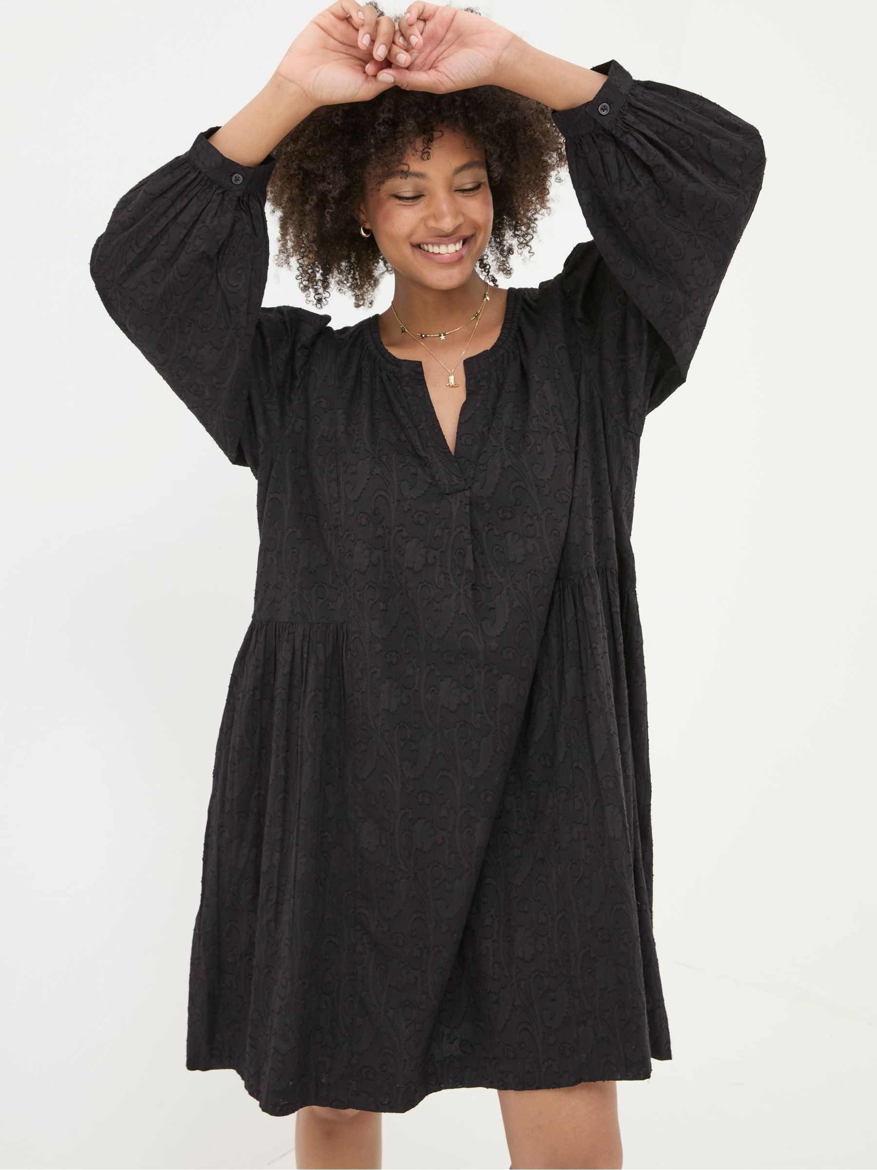 Anona Black Swing Dress - Image 1 of 6