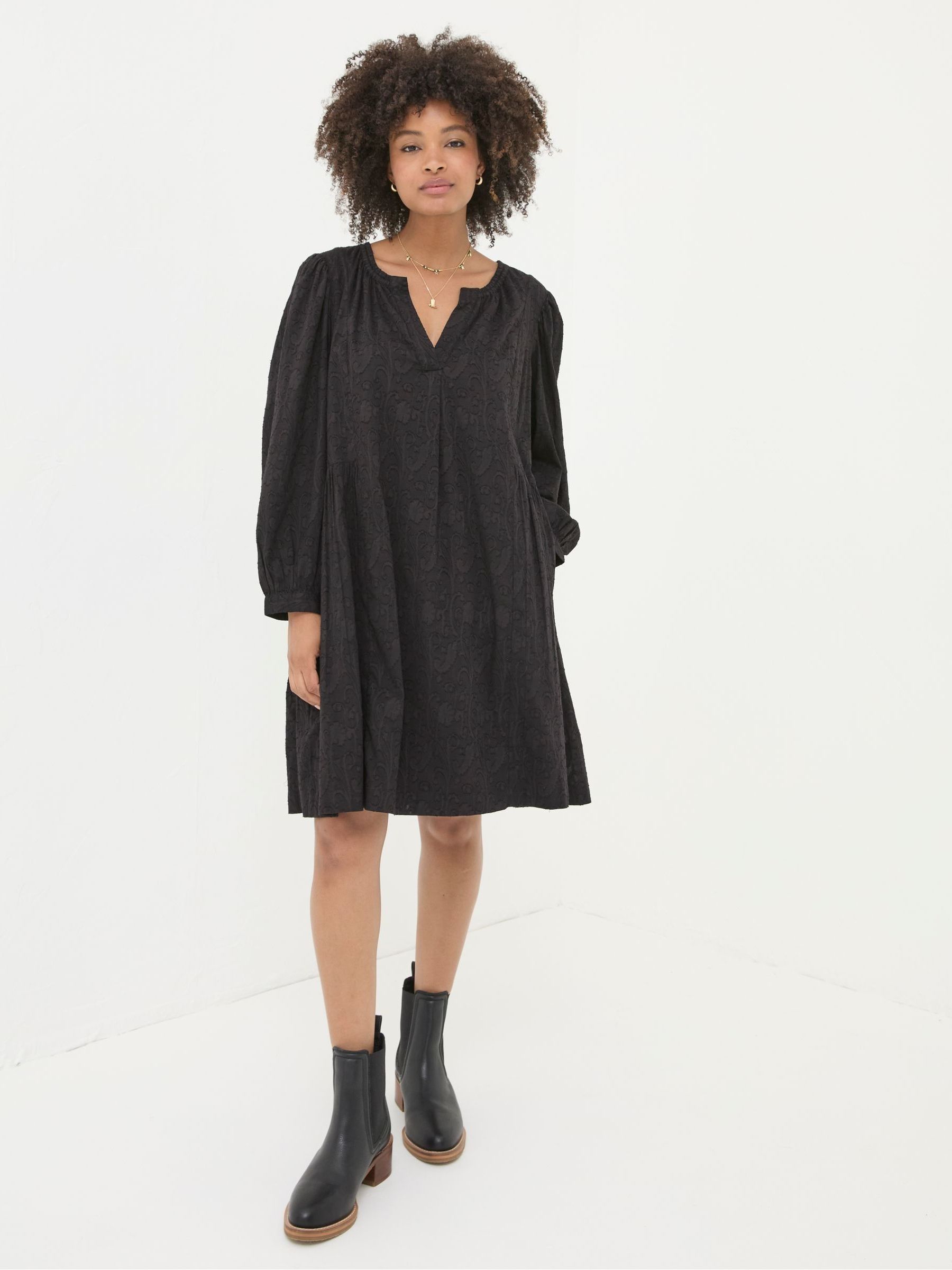 Anona Black Swing Dress - Image 3 of 6