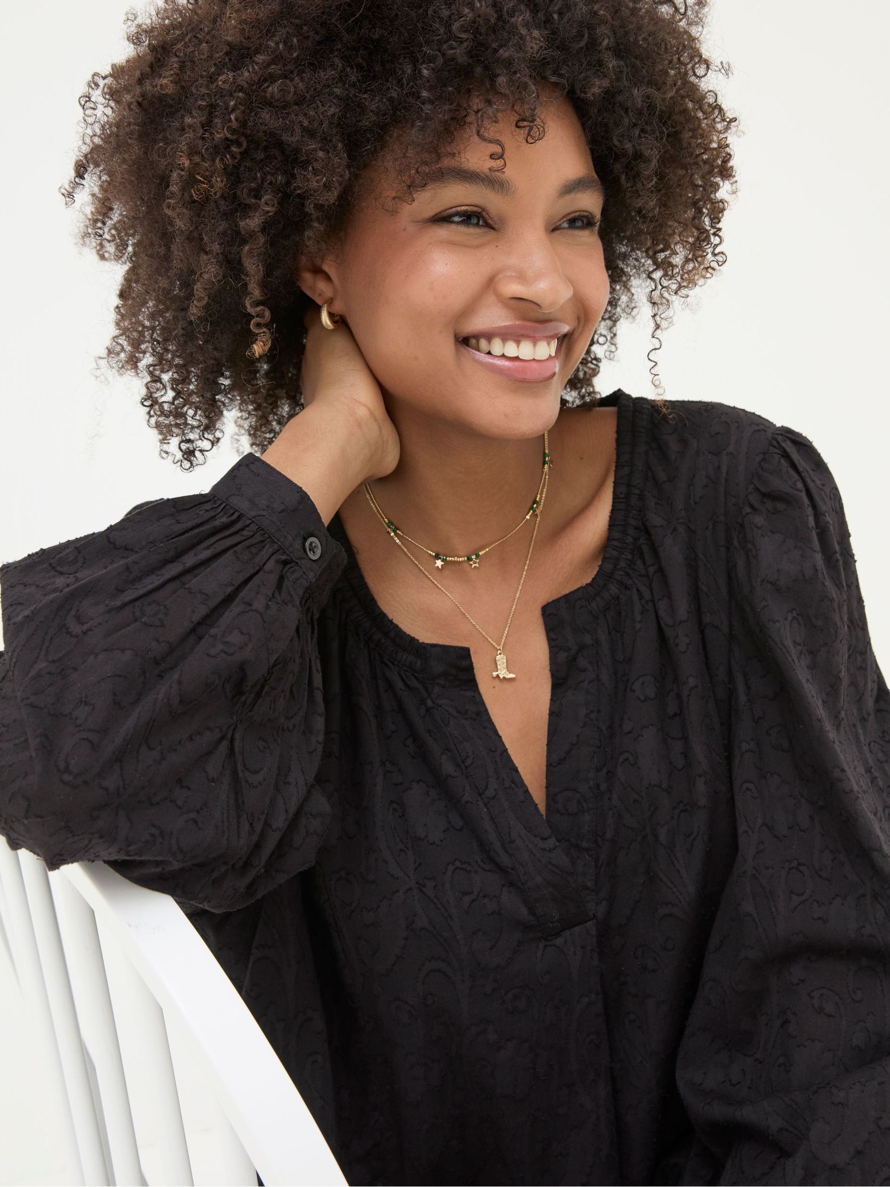 Anona Black Swing Dress - Image 5 of 6