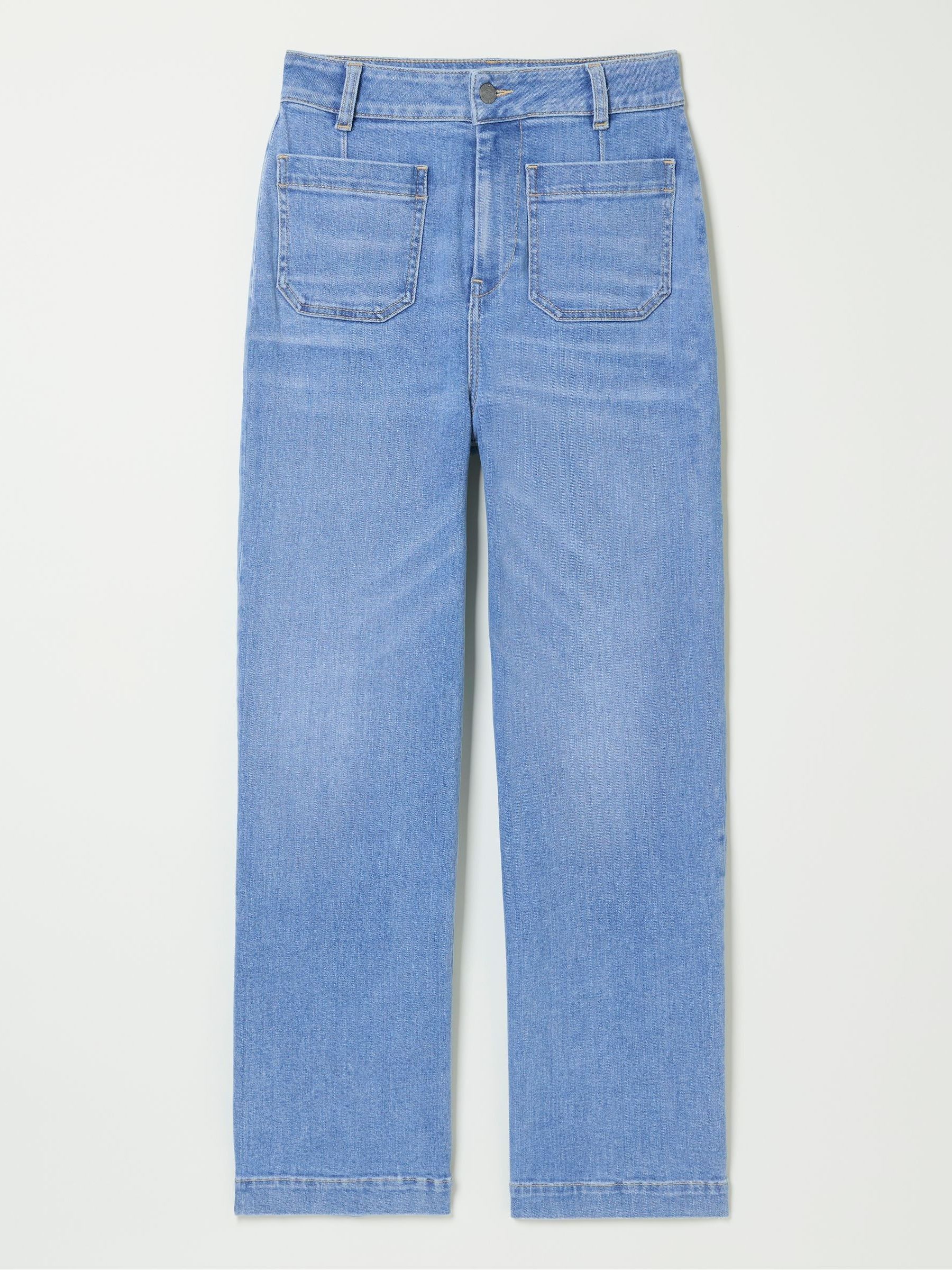 Keswick Light Vintage Blue Wide Leg Crop Jeans - Image 7 of 7