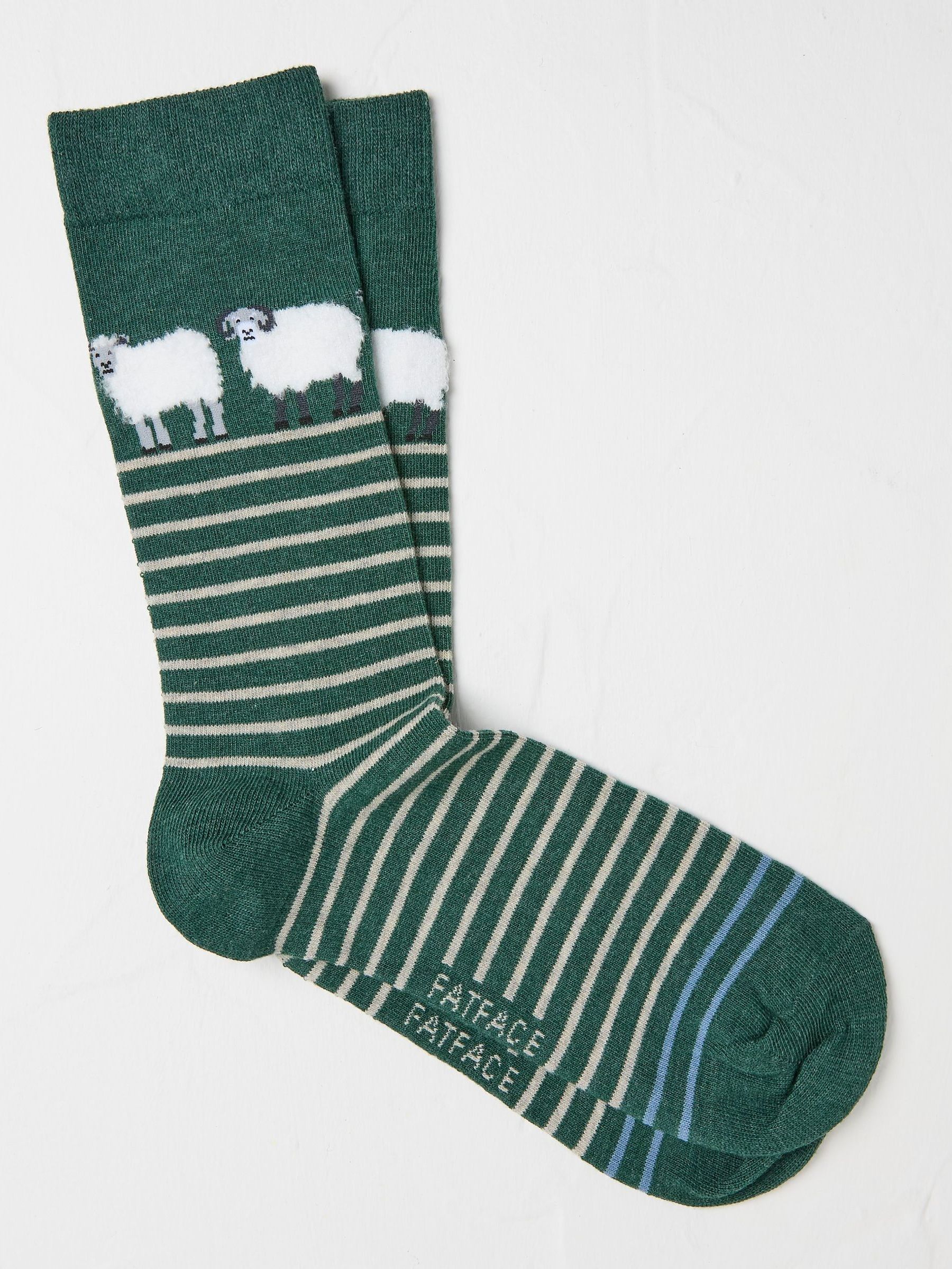 Green Sheep Men's Socks 1 Pack - Image 1 of 2