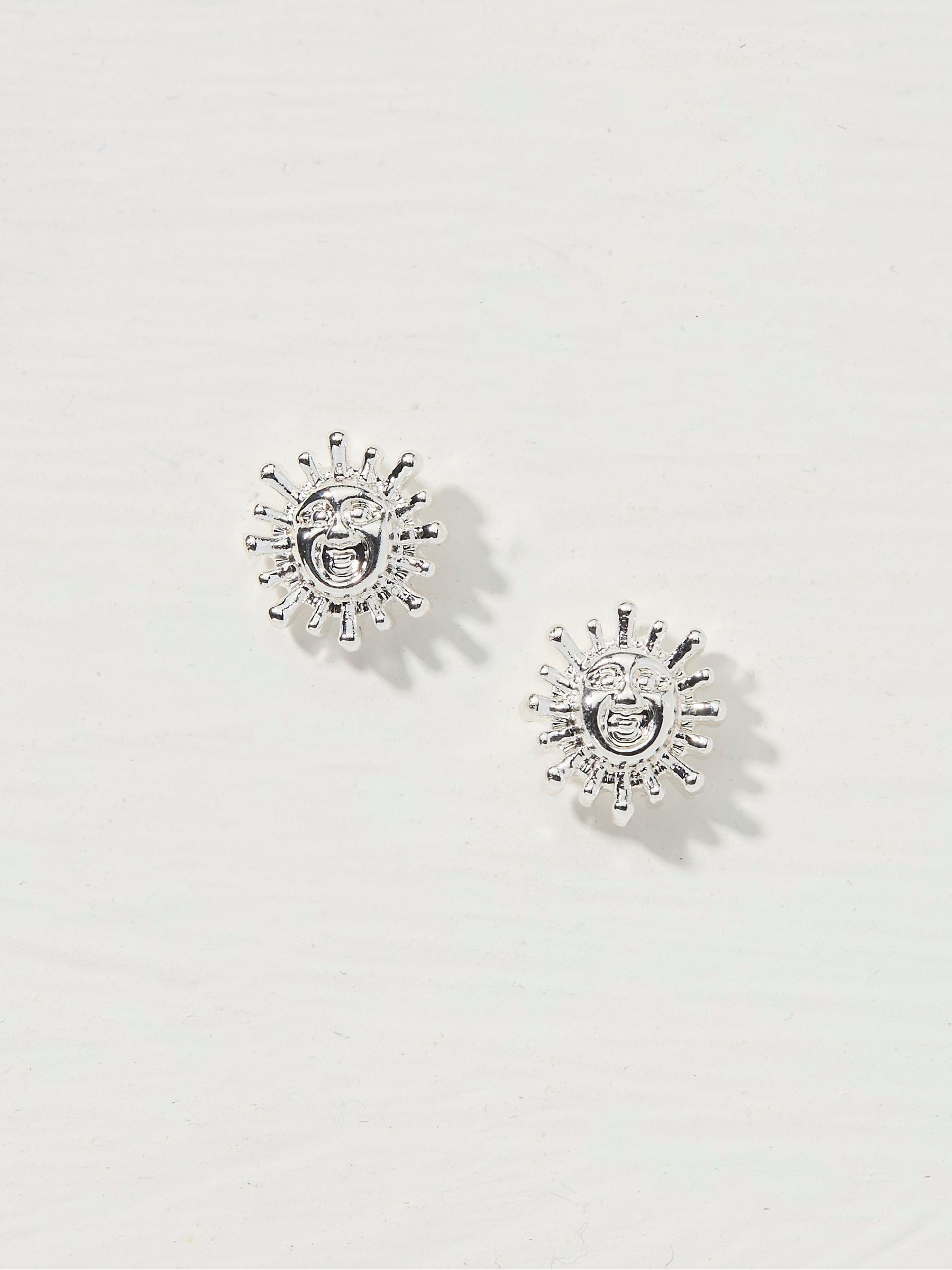Silver Tone Abstract Stud Earrings - Image 1 of 2 Silver Tone Abstract Stud Earrings - Image 1 of 2