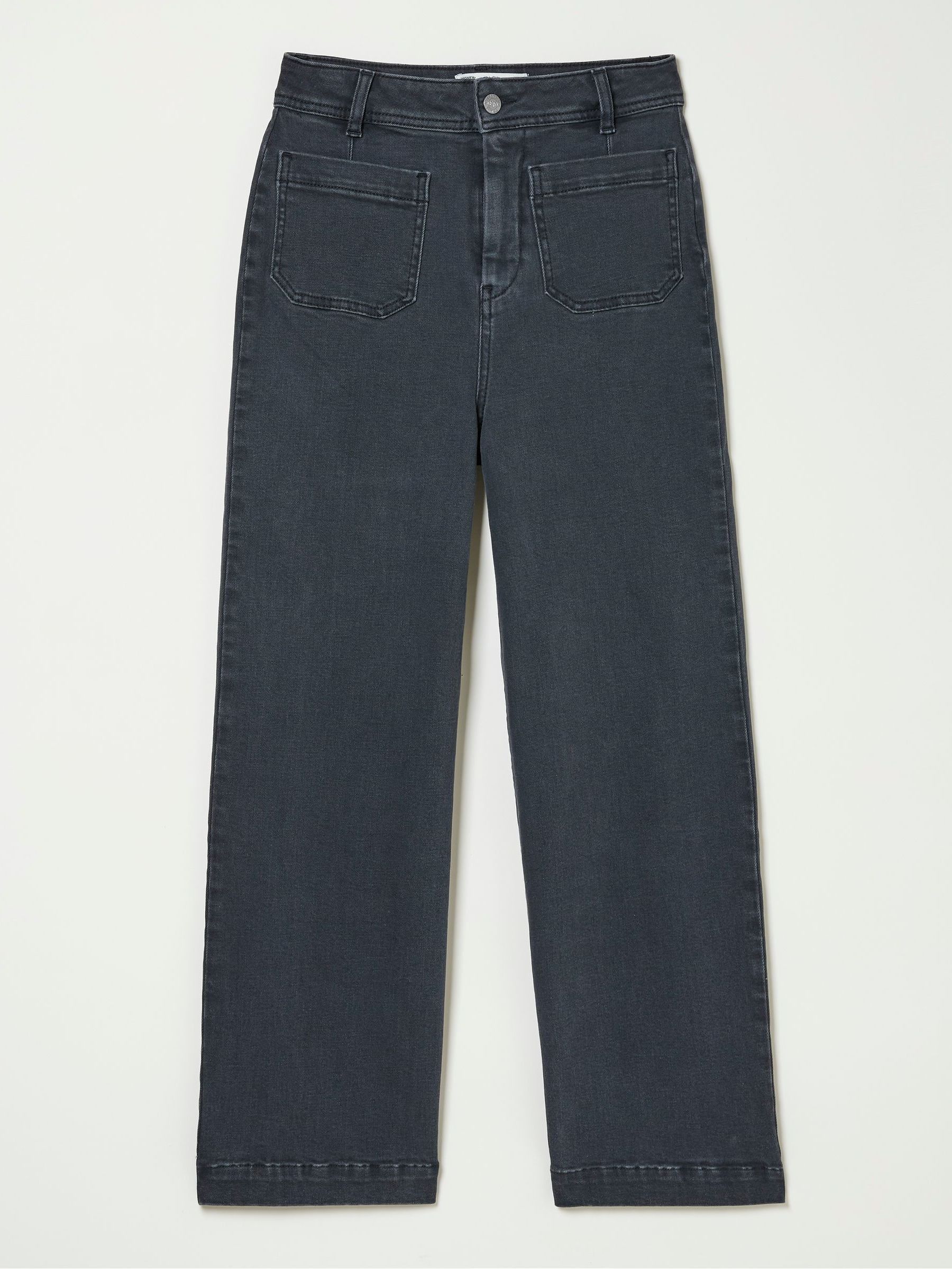 Keswick Grey Wide Leg Crop Jeans - Image 6 of 6