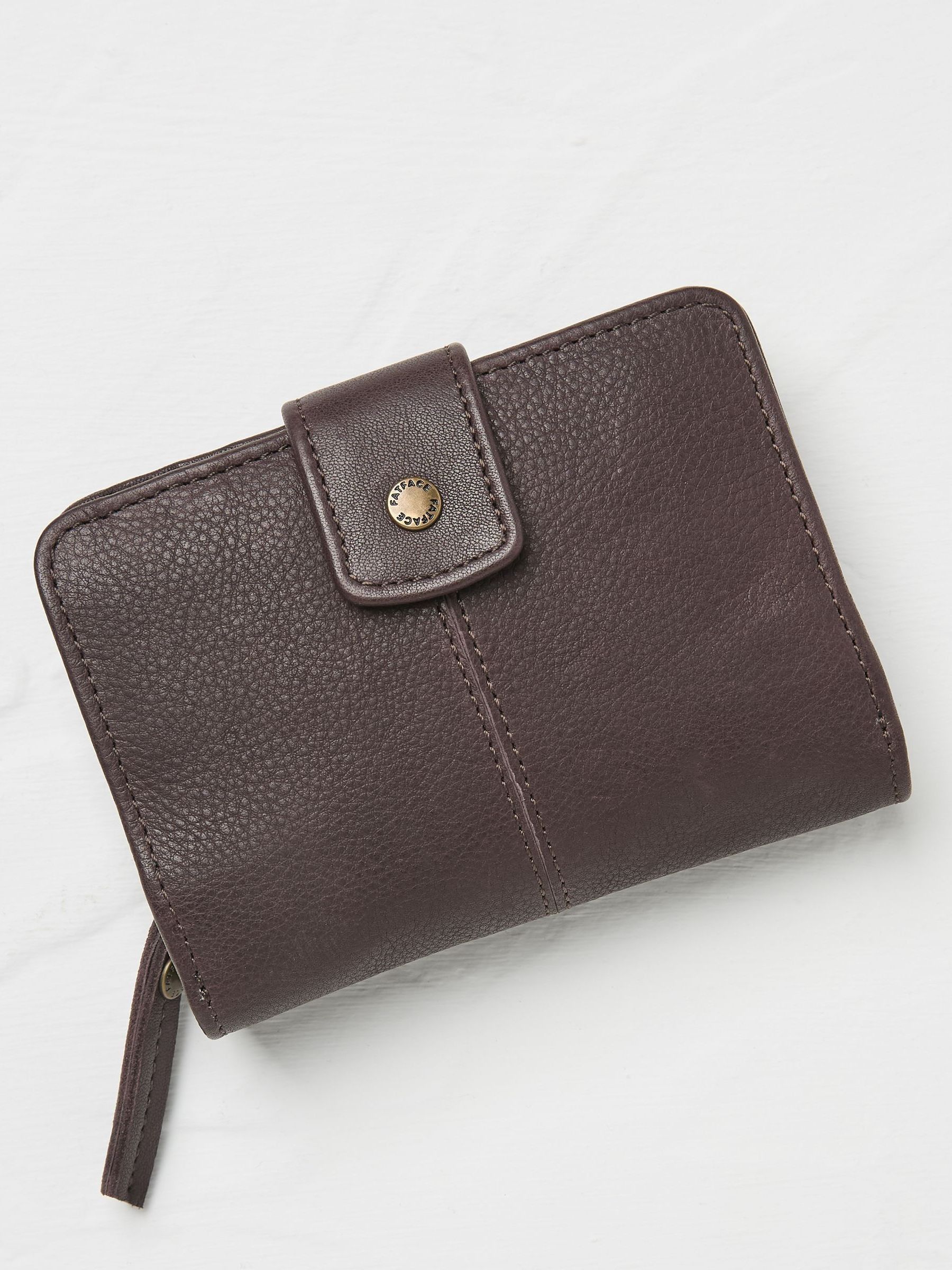 Etta Brown Leather Zip Purse - Image 1 of 2