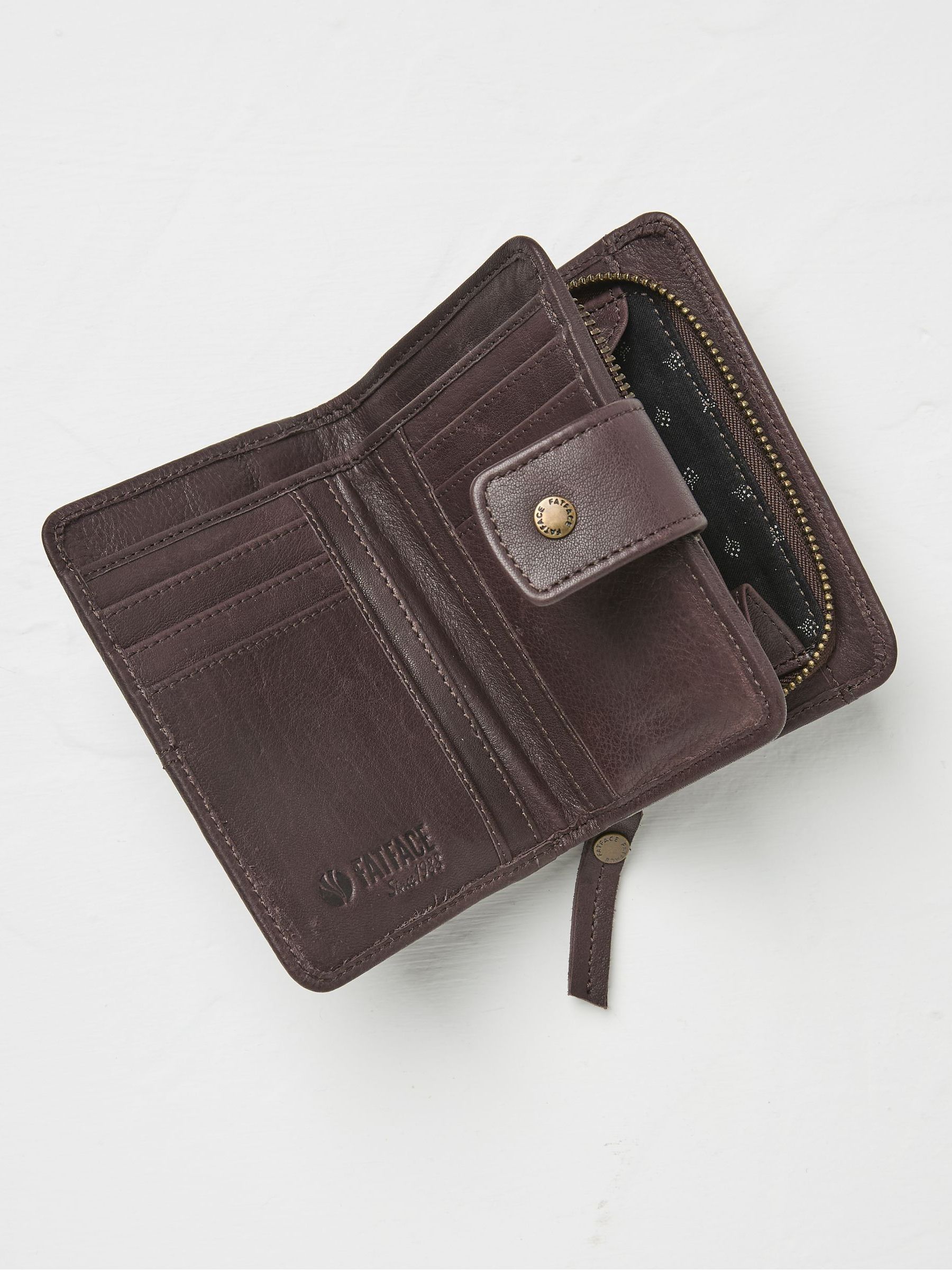 Etta Brown Leather Zip Purse - Image 2 of 2