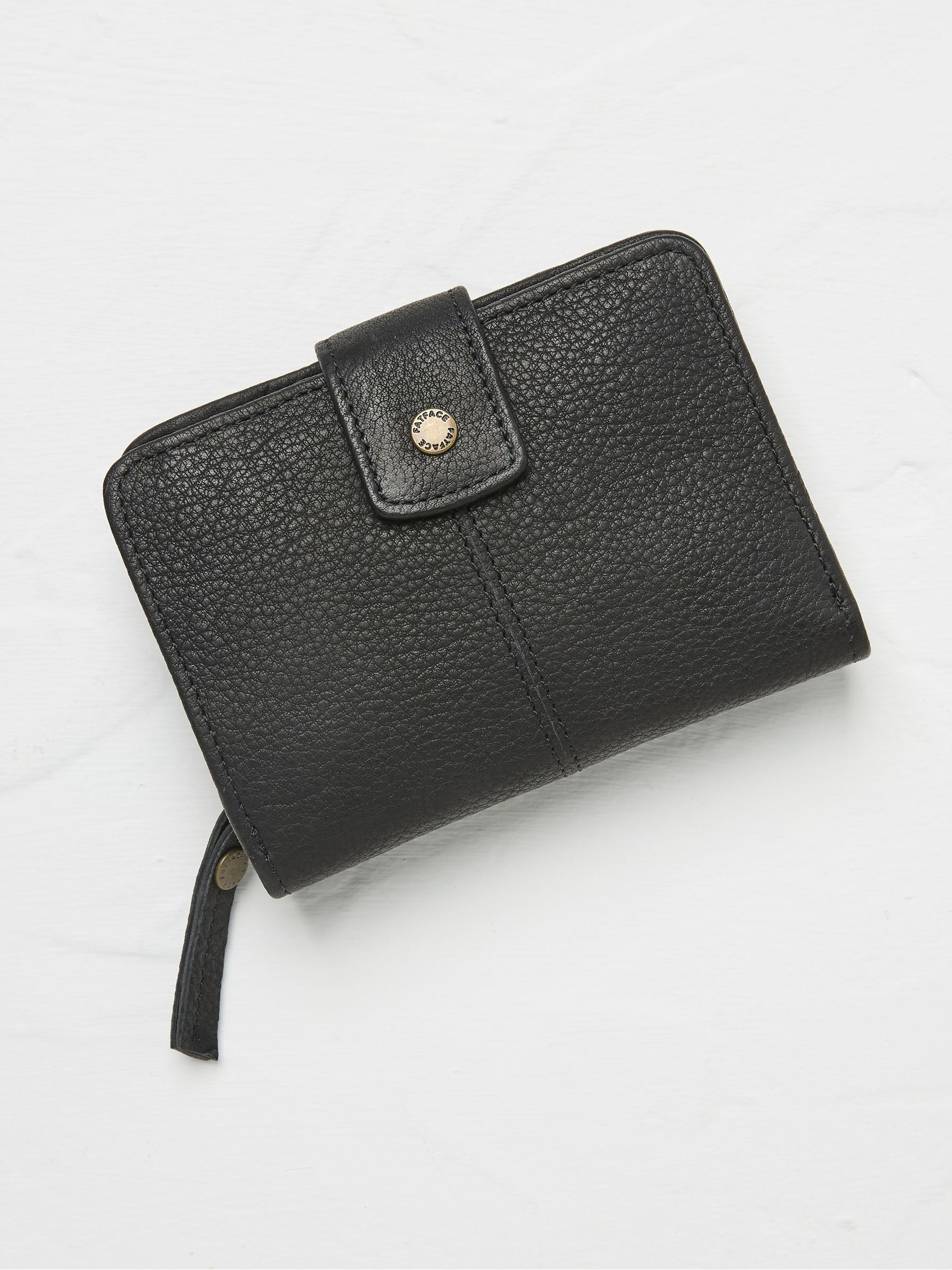 Etta Black Leather Zip Purse - Image 1 of 2