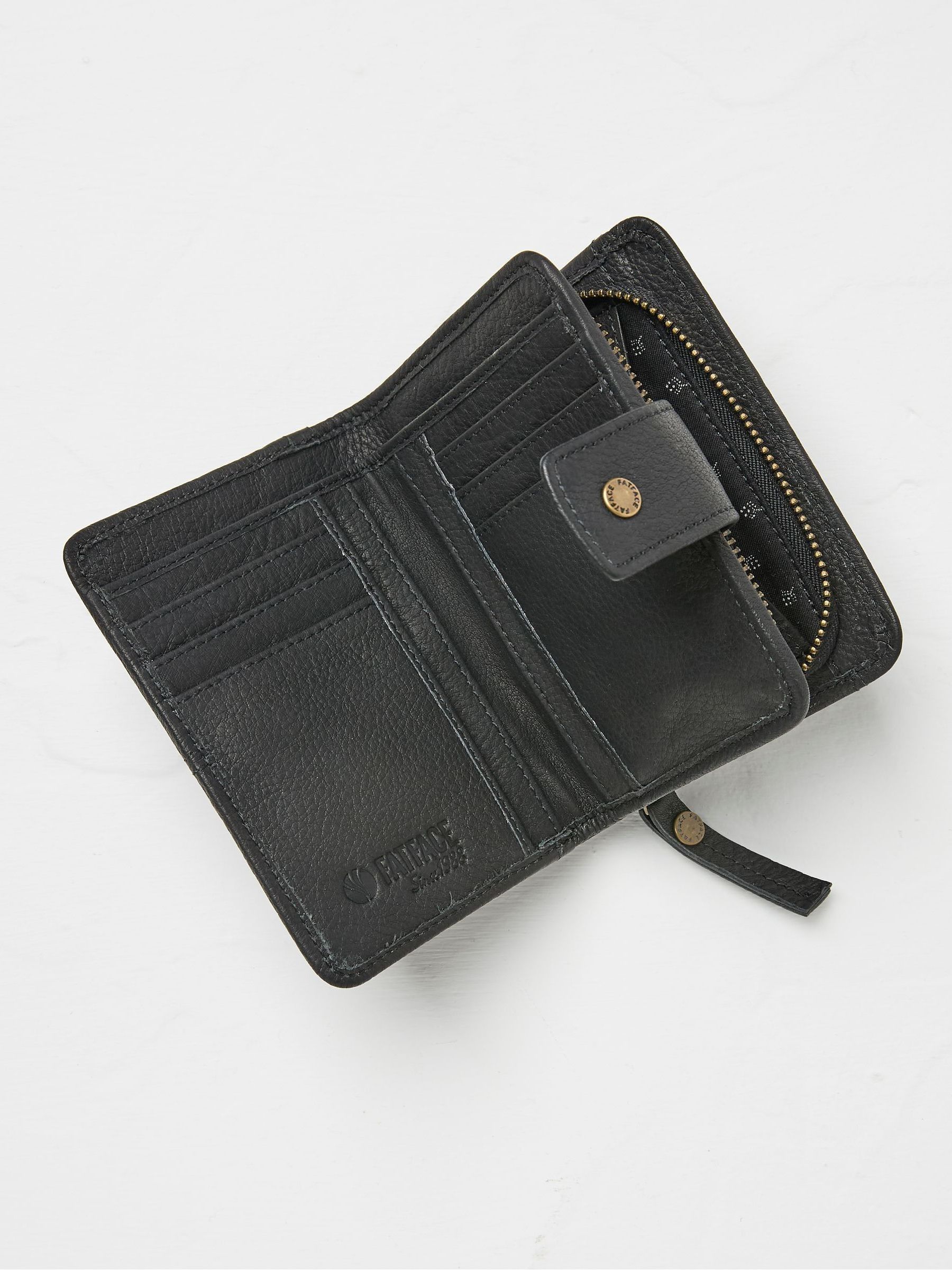 Etta Black Leather Zip Purse - Image 2 of 2