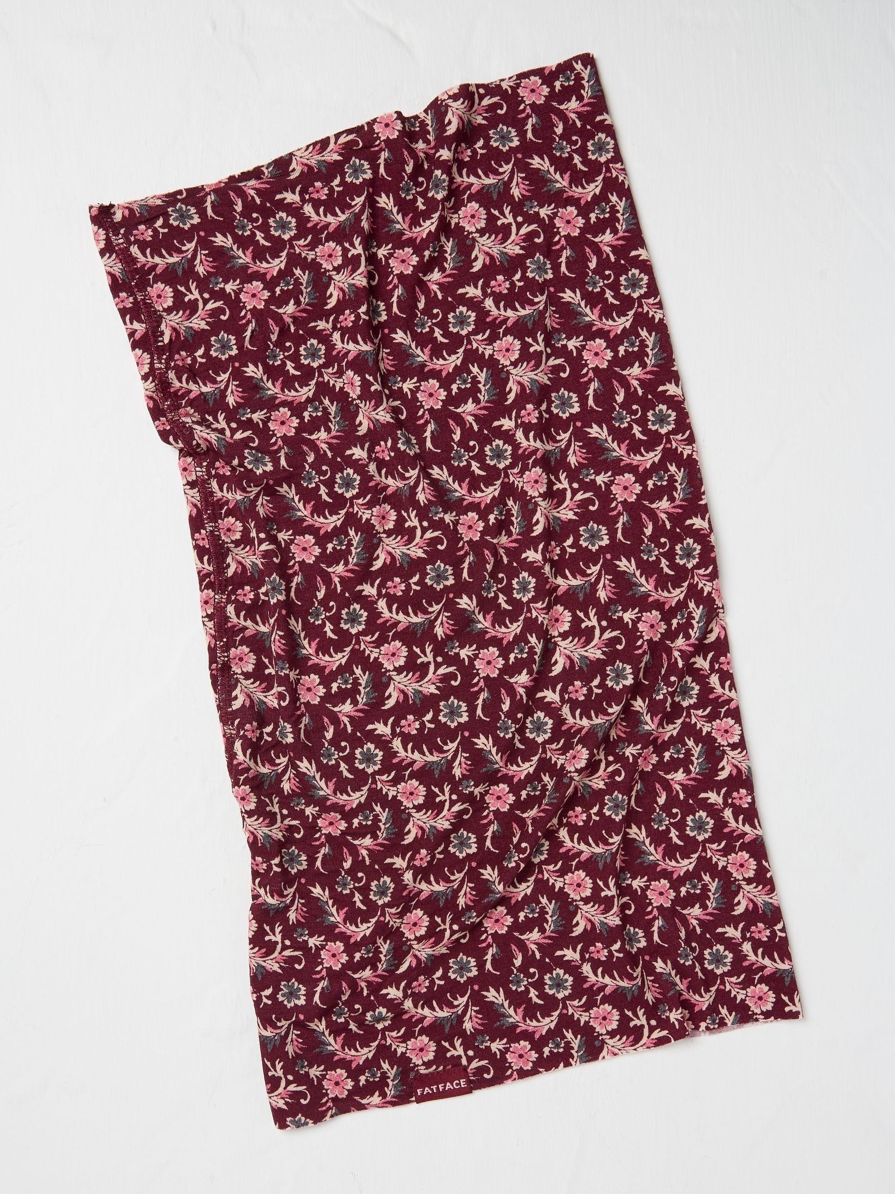 Pink Floral Multi Use Snood - Image 2 of 2