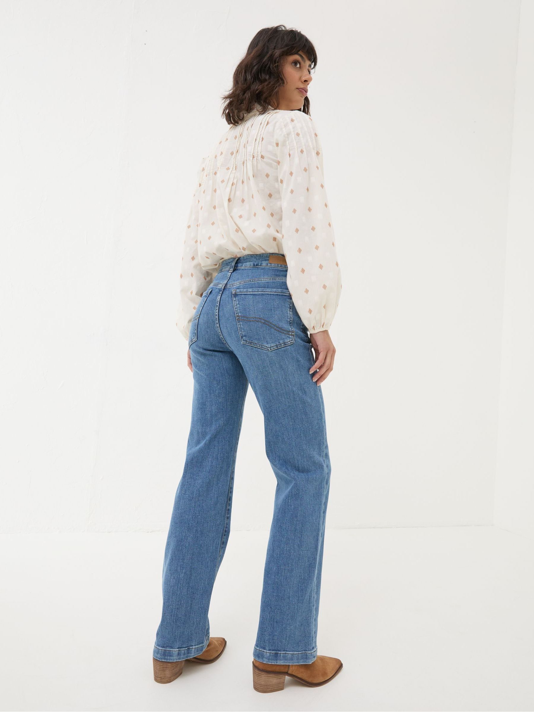 Elise Denim Vintage Wide Leg Jeans - Image 2 of 7