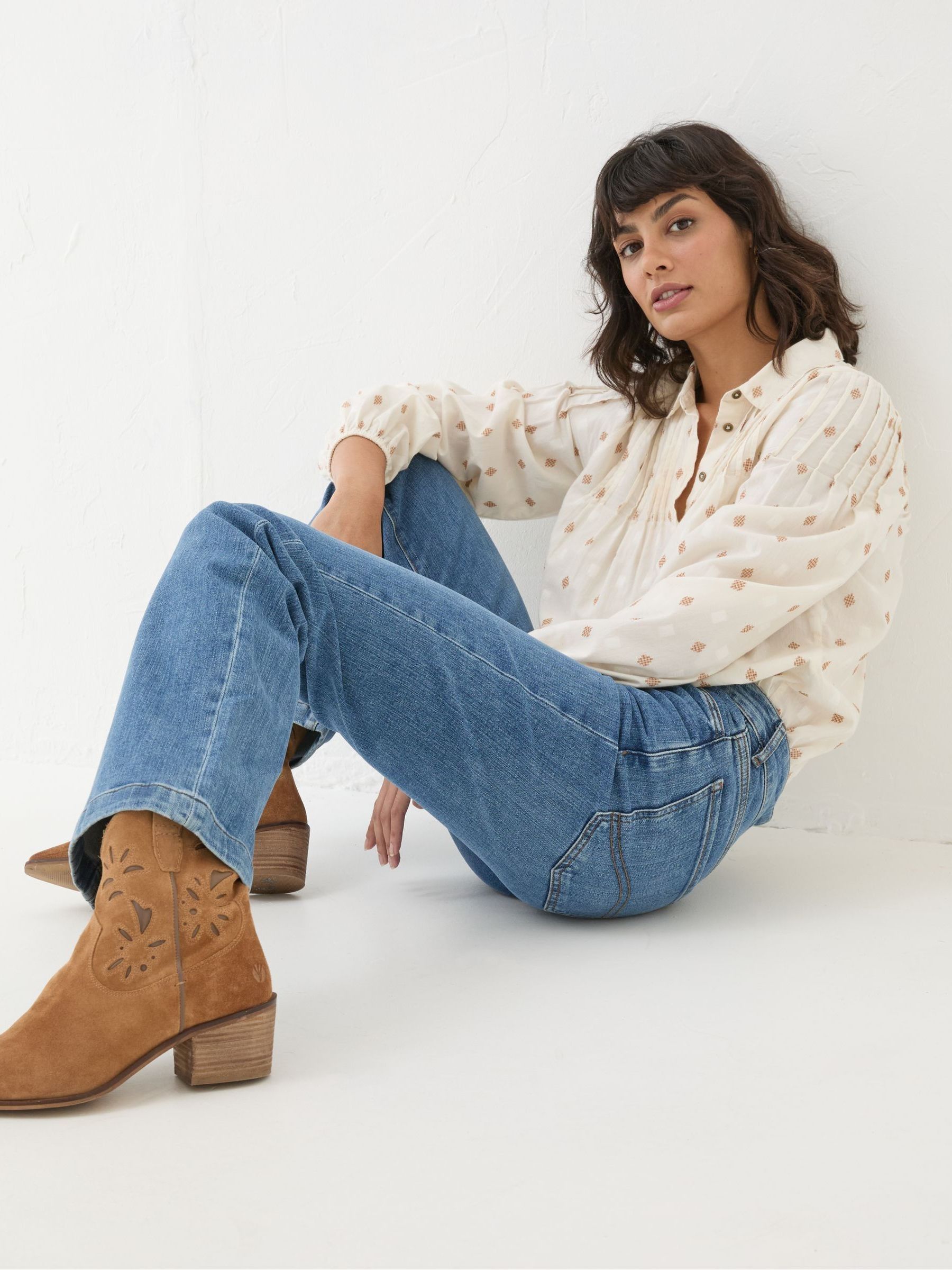 Elise Denim Vintage Wide Leg Jeans - Image 3 of 7