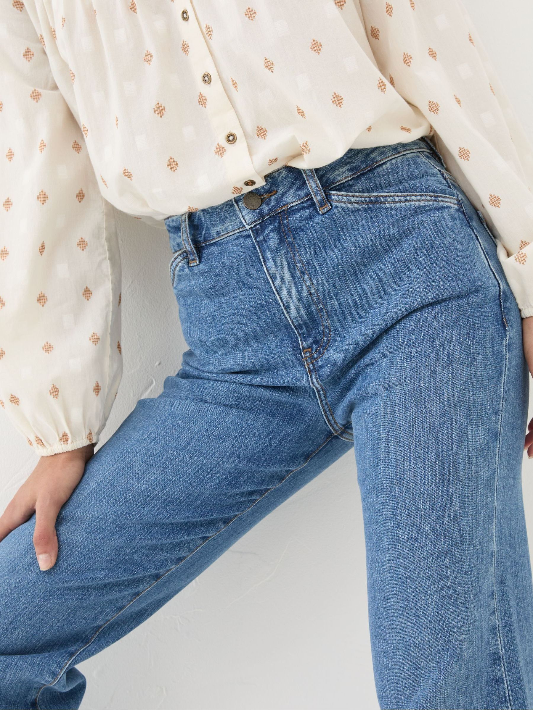 Elise Denim Vintage Wide Leg Jeans - Image 5 of 7
