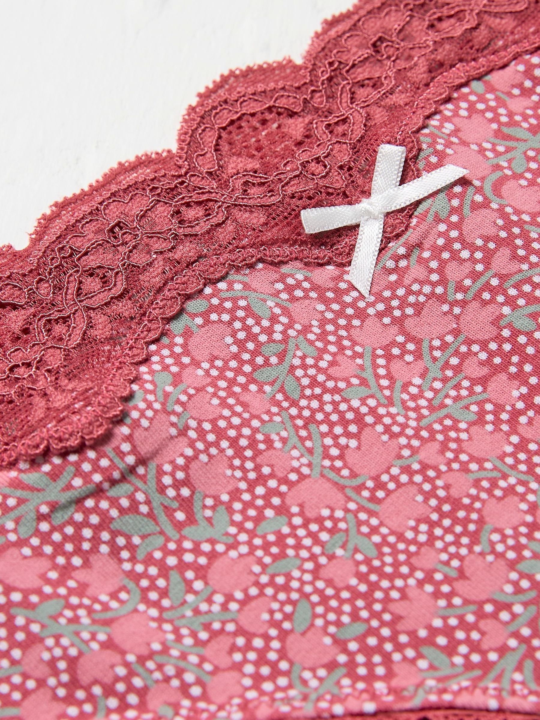 Martha Red Floral Mini Knickers - Image 2 of 2