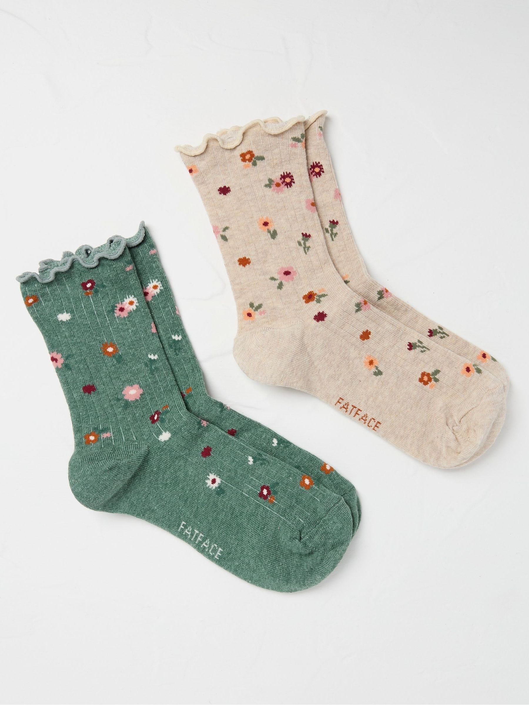 Multi Pack Ditsy Floral Socks FatFace