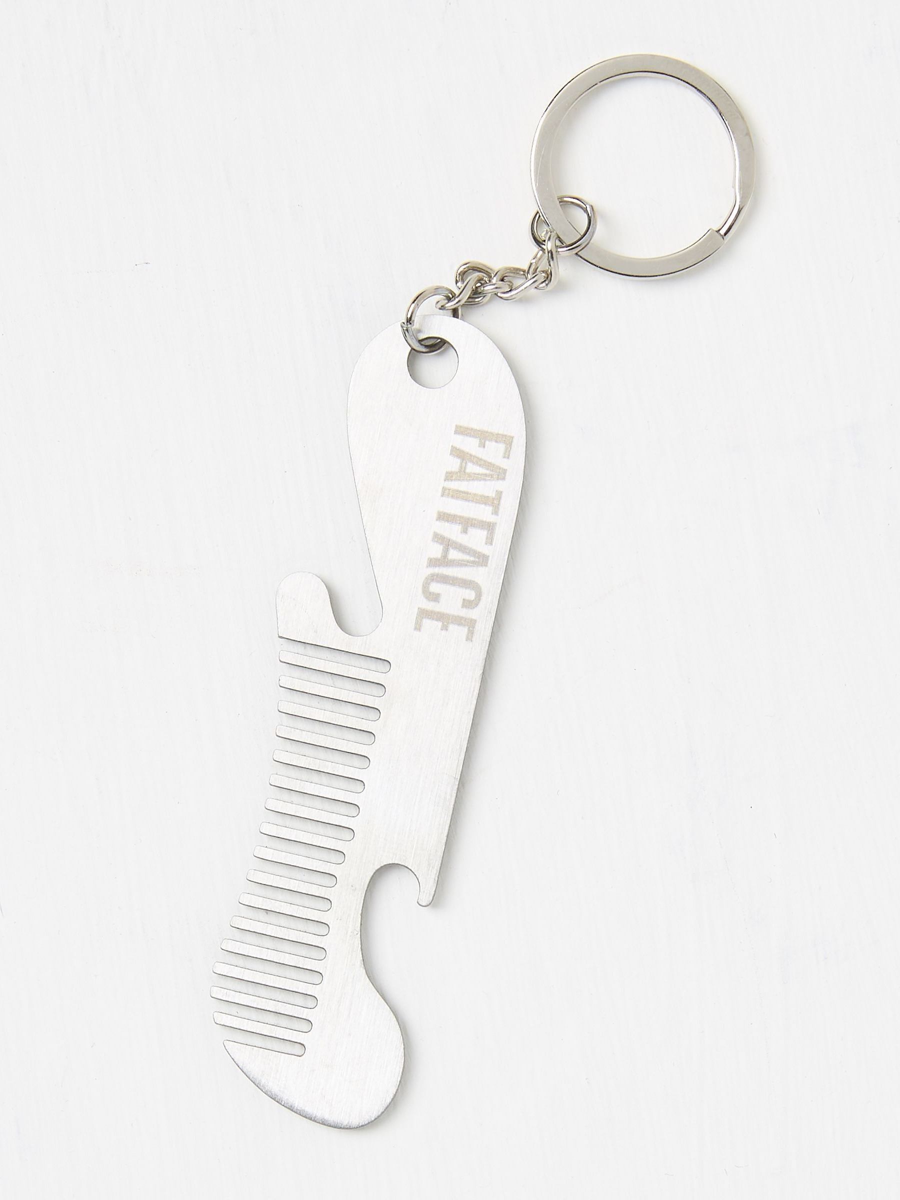 Metallic Beard Comb Keyring - Image 2 of 2