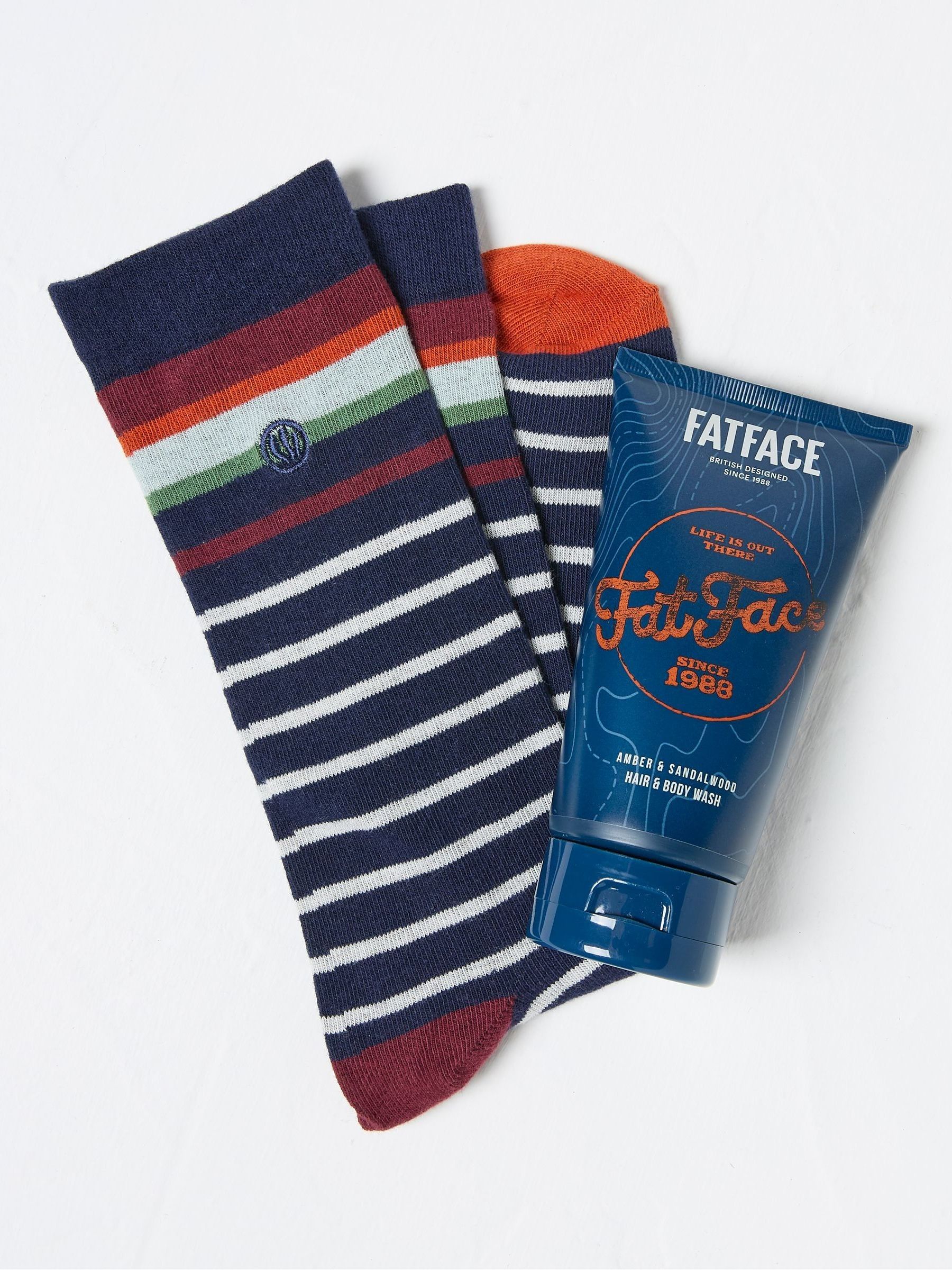 Navy Blue Socks And Wash Duo - Image 2 of 2