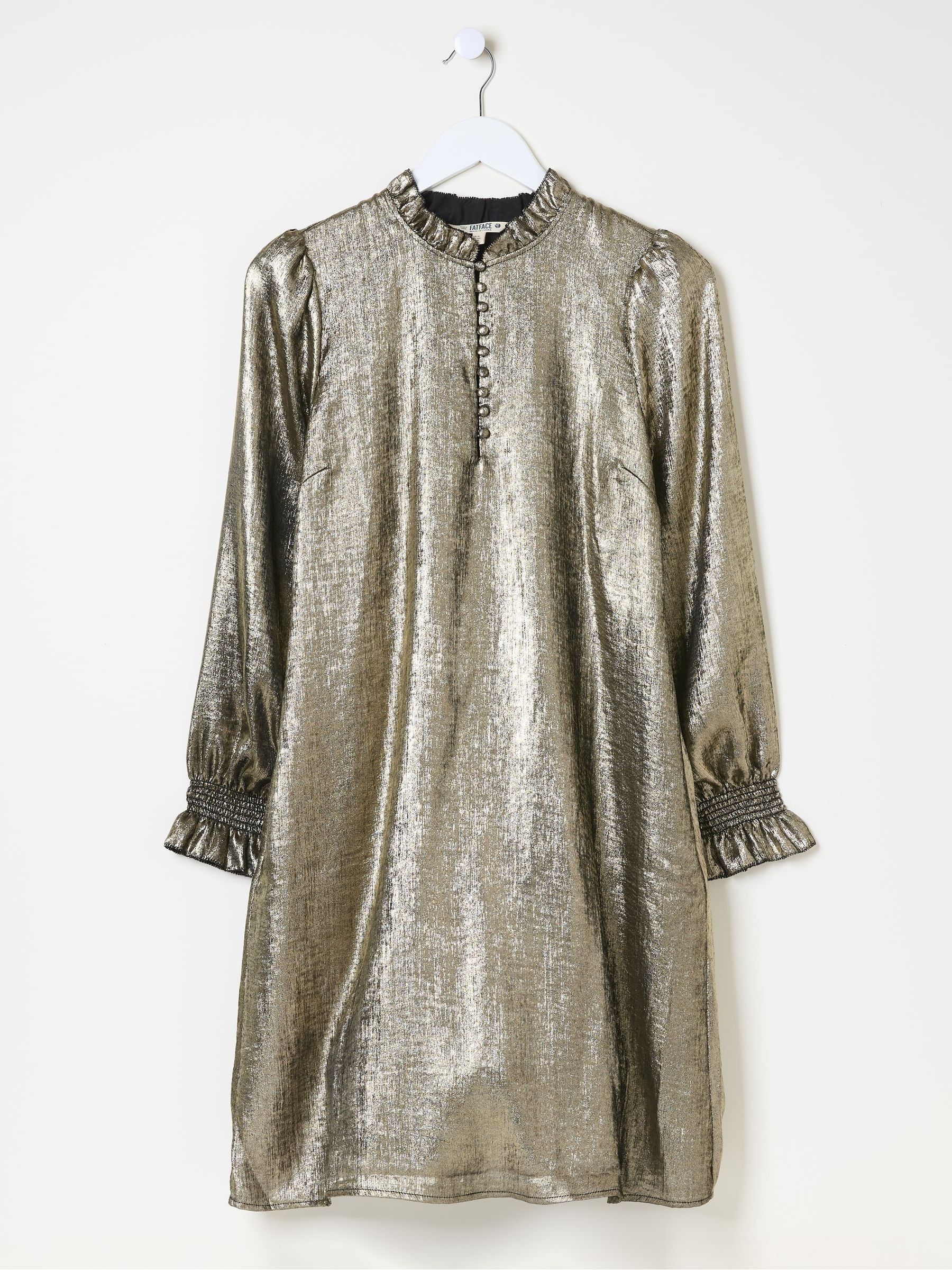 Silas Gold Metallic Dress - Image 6 of 6