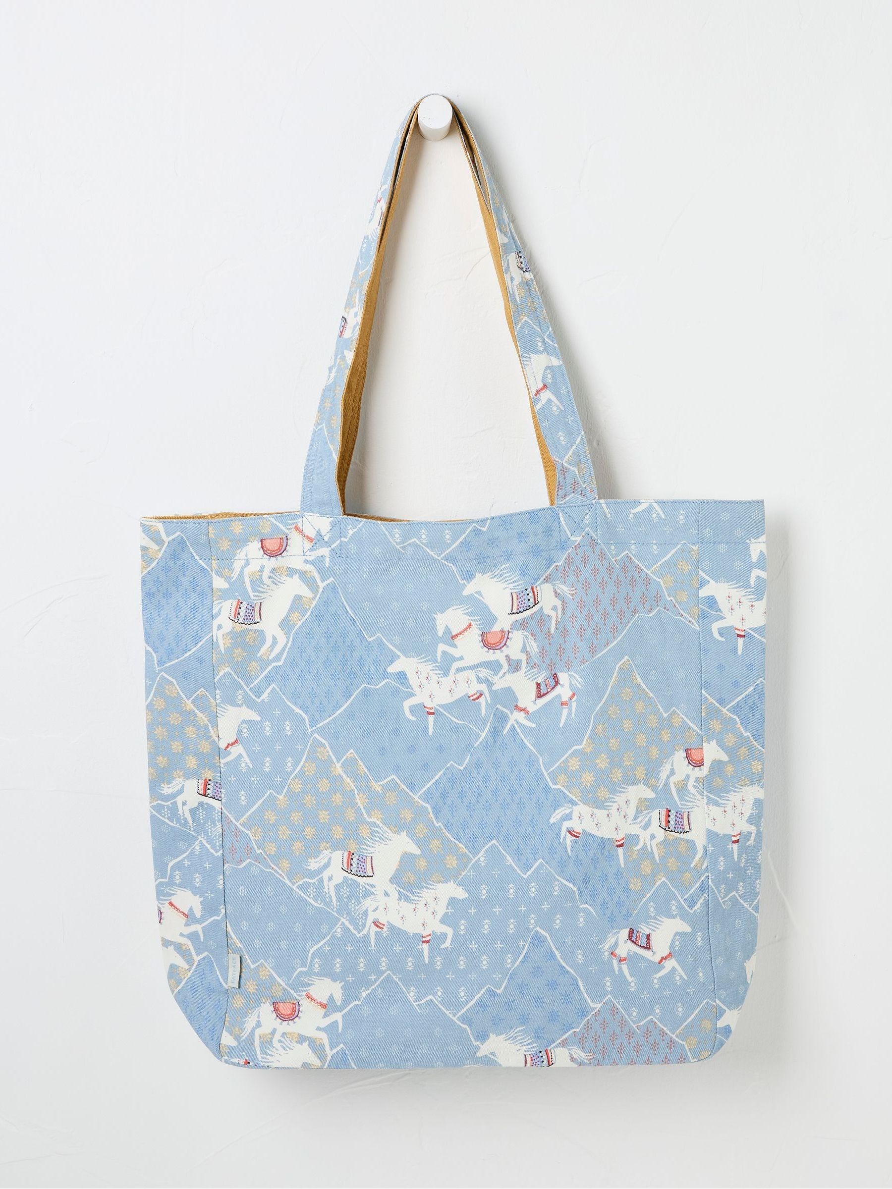 Blue Reversible Tote Bag - Image 1 of 2