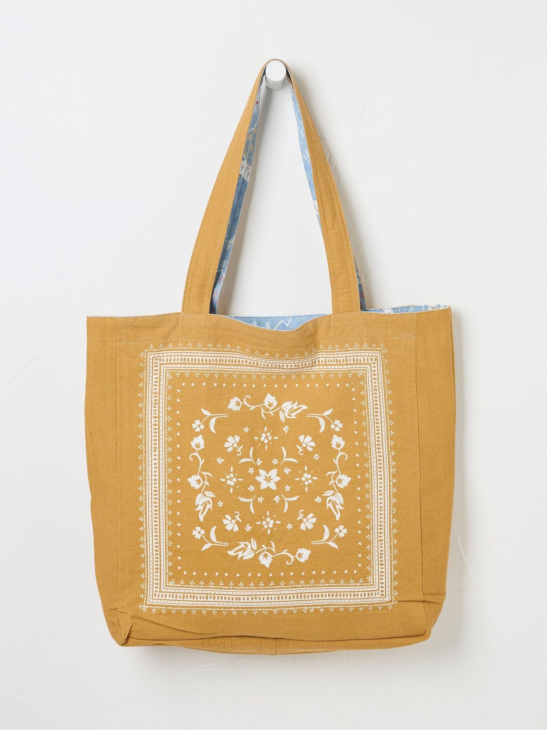 Blue Reversible Tote Bag - Image 2 of 2 Blue Reversible Tote Bag - Image 2 of 2