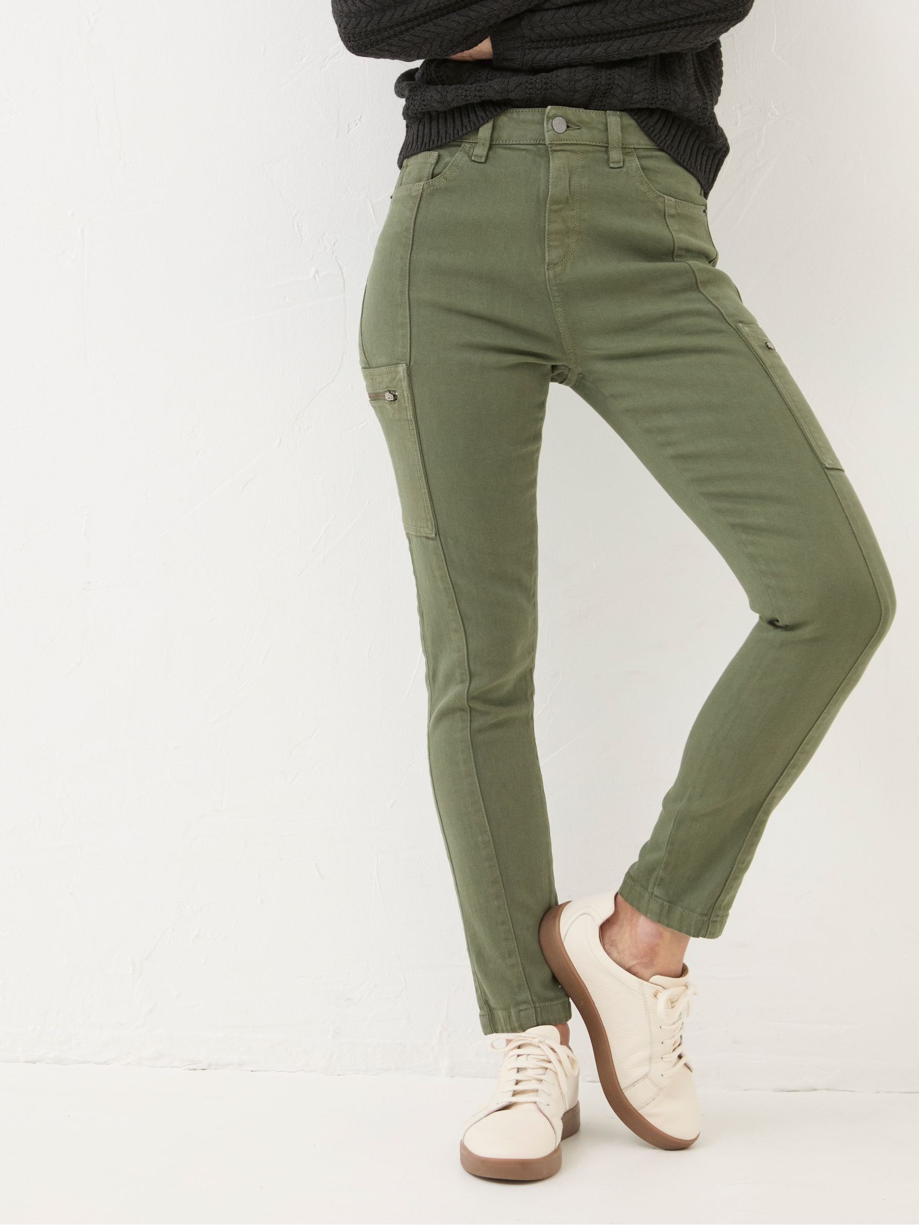 Malvern Green Cargo Trousers - Image 1 of 6